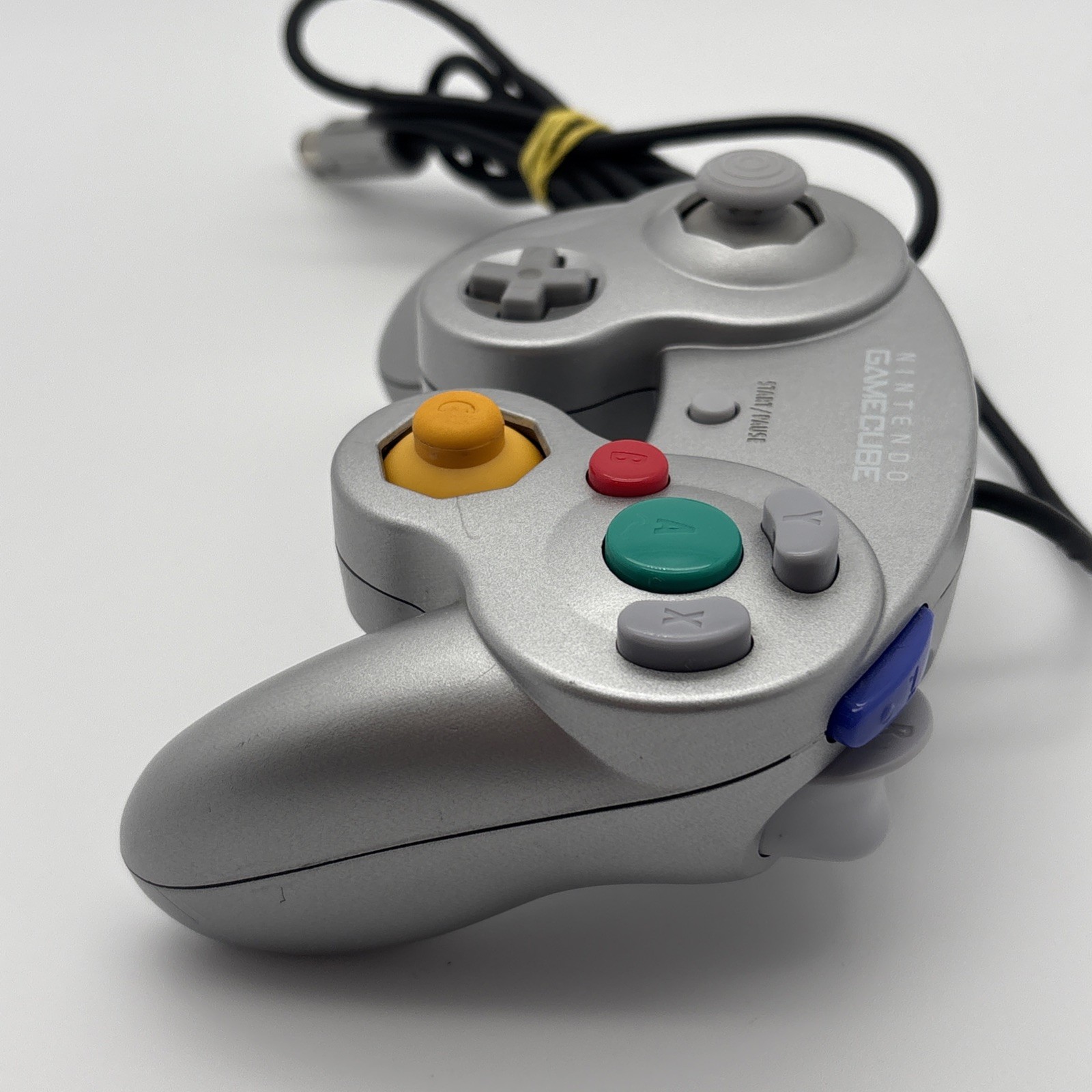 Nintendo Official GameCube Controller Platinum NGC DOL-003 – Tested & Works