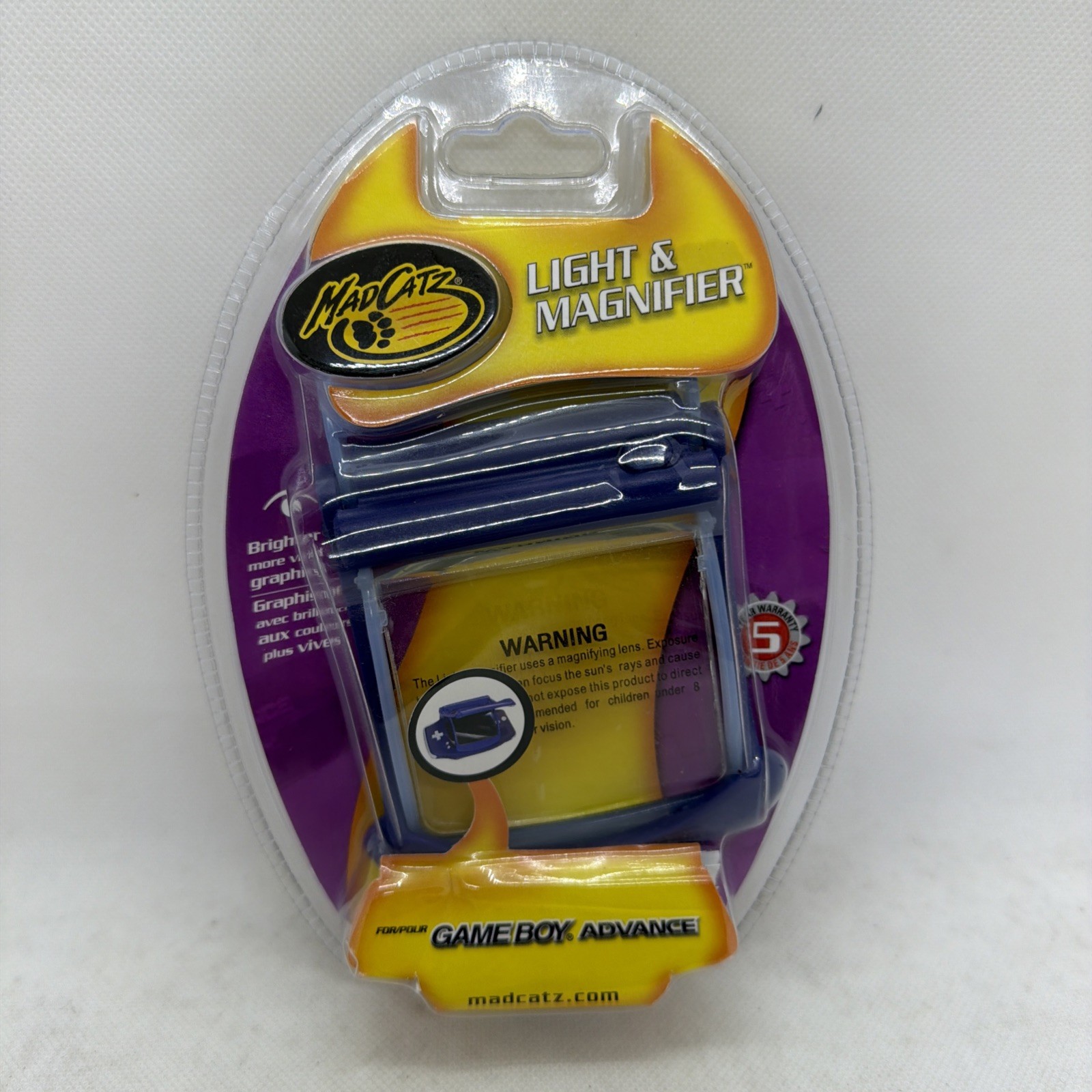 2003 Mad Catz Light & Magnifier for Nintendo Game Boy Advance GBA NEW SEALED