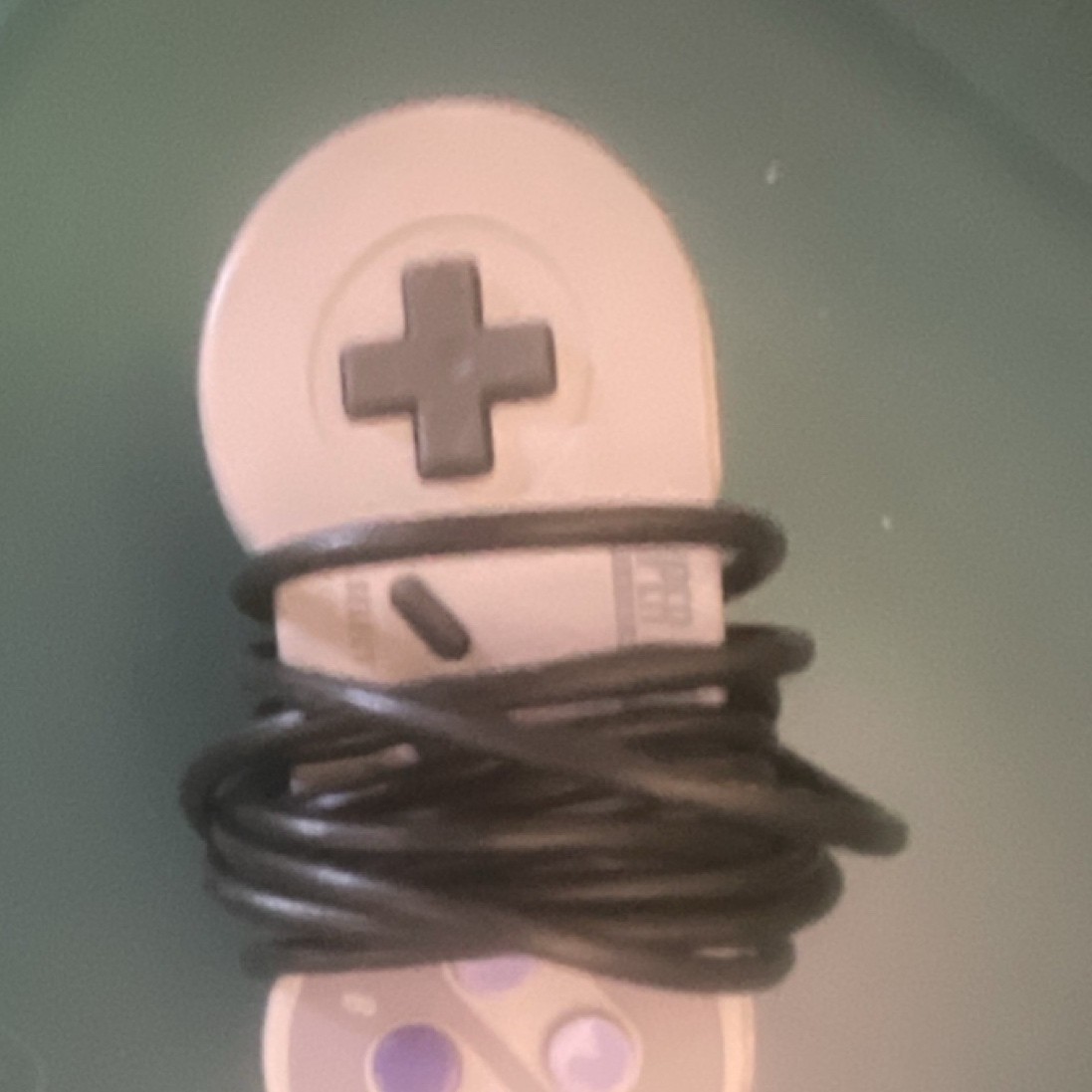 Nintendo SNES Wired Controller Gray Purple D-pad for Nintendo SNES