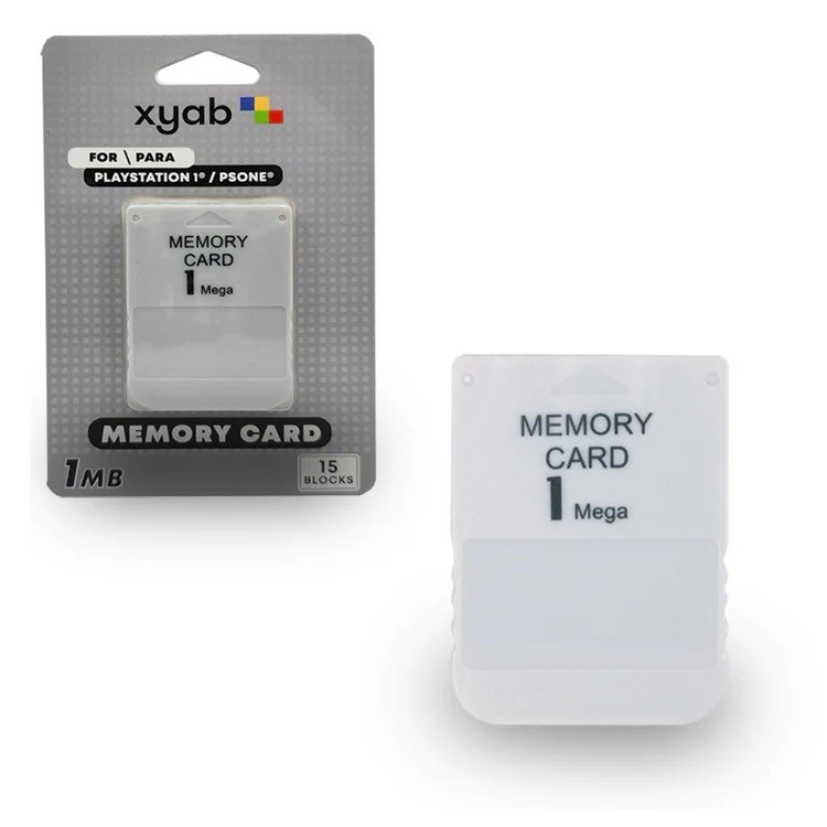 PlayStation 1 PS1 – 1MB/15 Block Memory Card by XYAB – New
