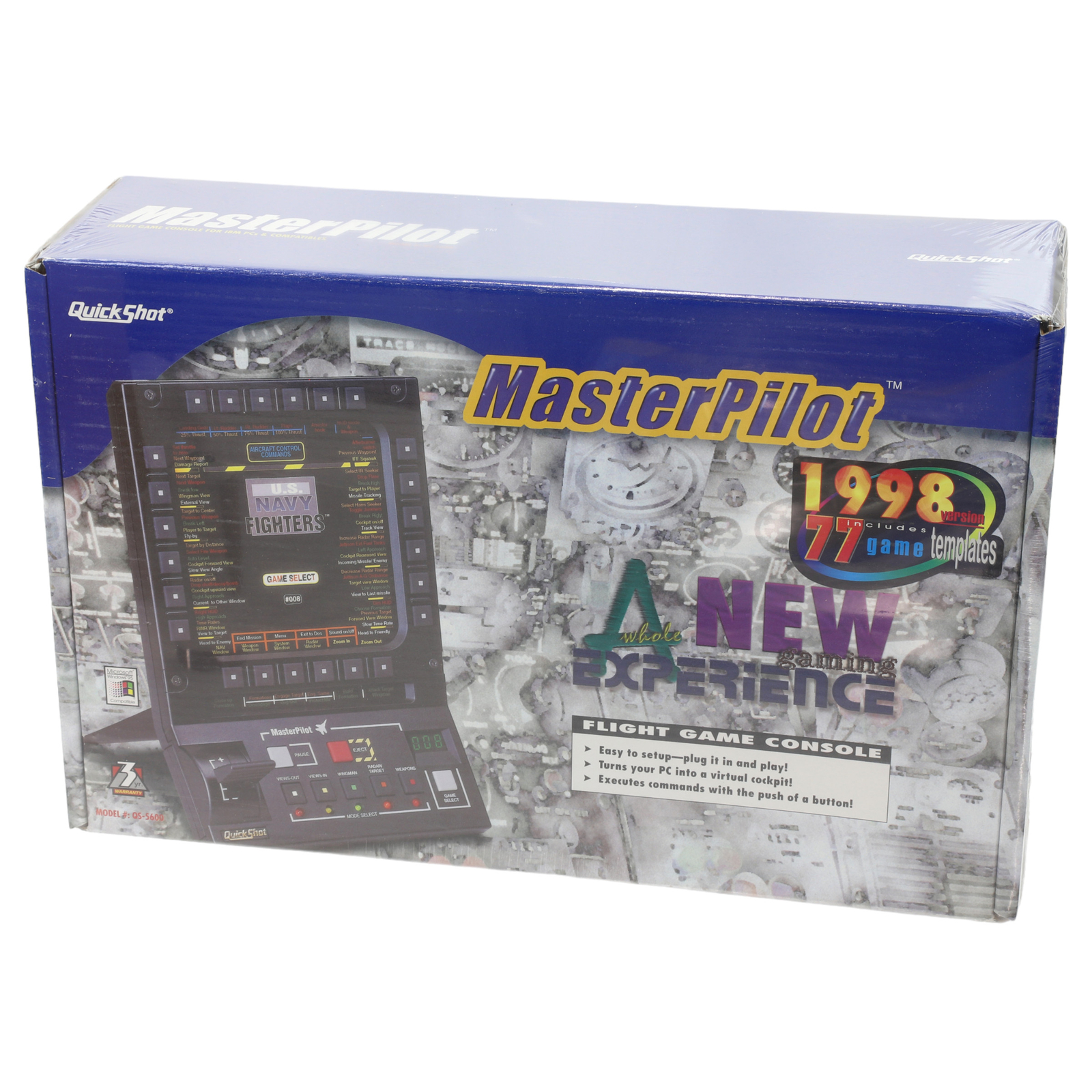 Quickshot Masterpilot Flight Console for the PC QS-5600 for Windows 3.1, 95
