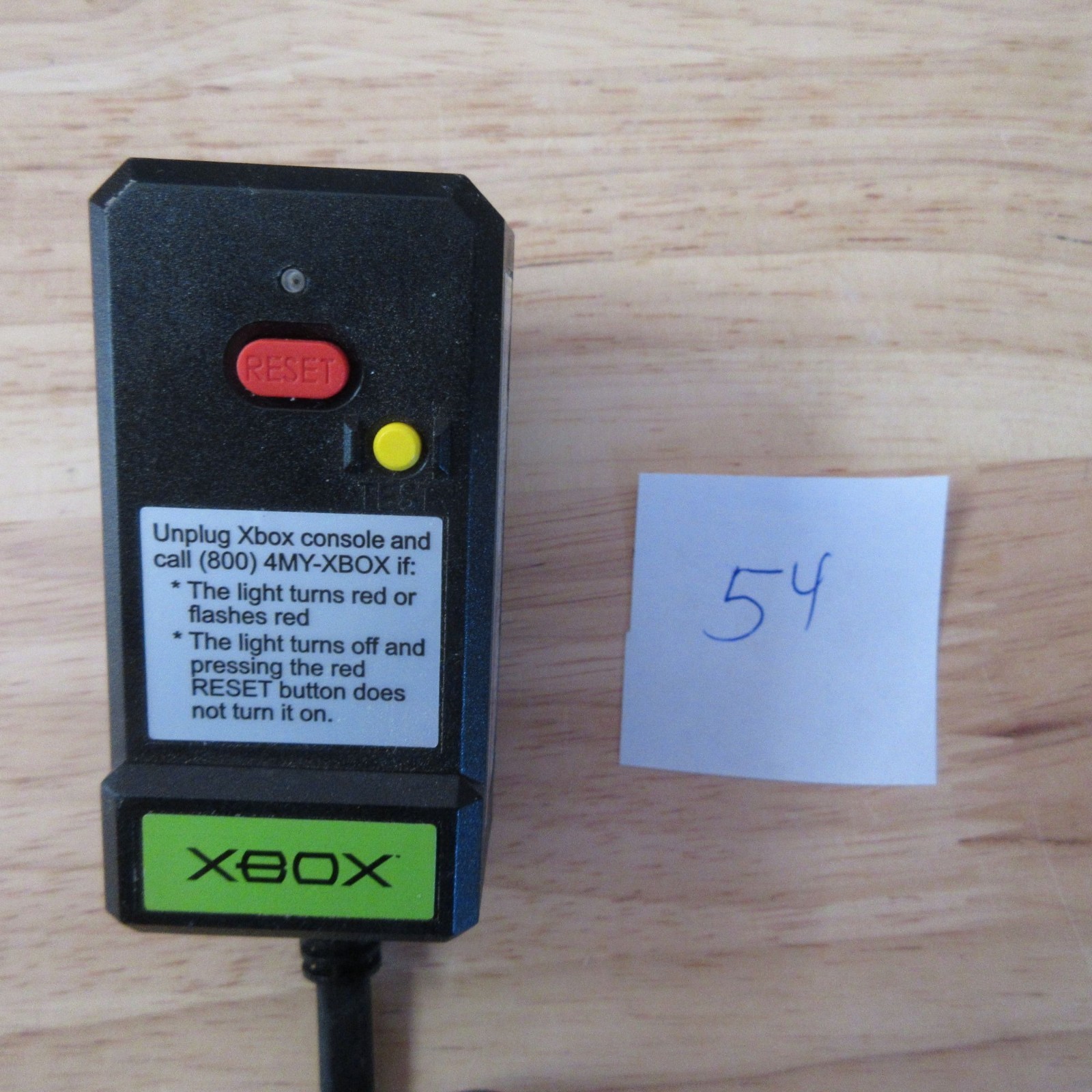 Original Microsoft OEM Xbox Protection Power Cord AC Adapter Cable X800563-100