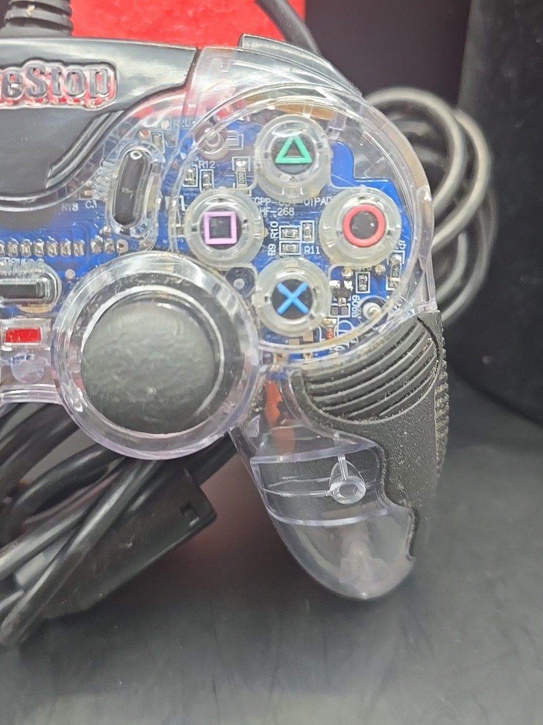 GameStop Clear PlayStation PS2 Controller