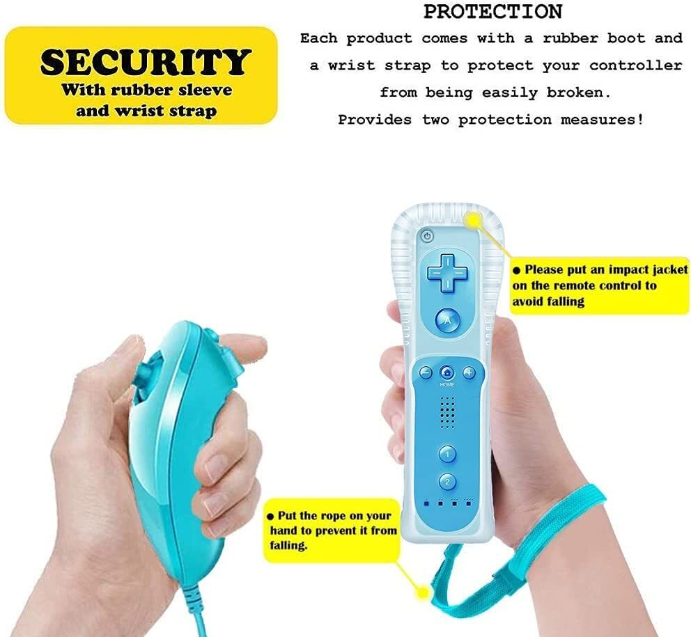 Motion Plus Wii Remote Controller and Nunchuck for Wii/Wii U Console Video Games