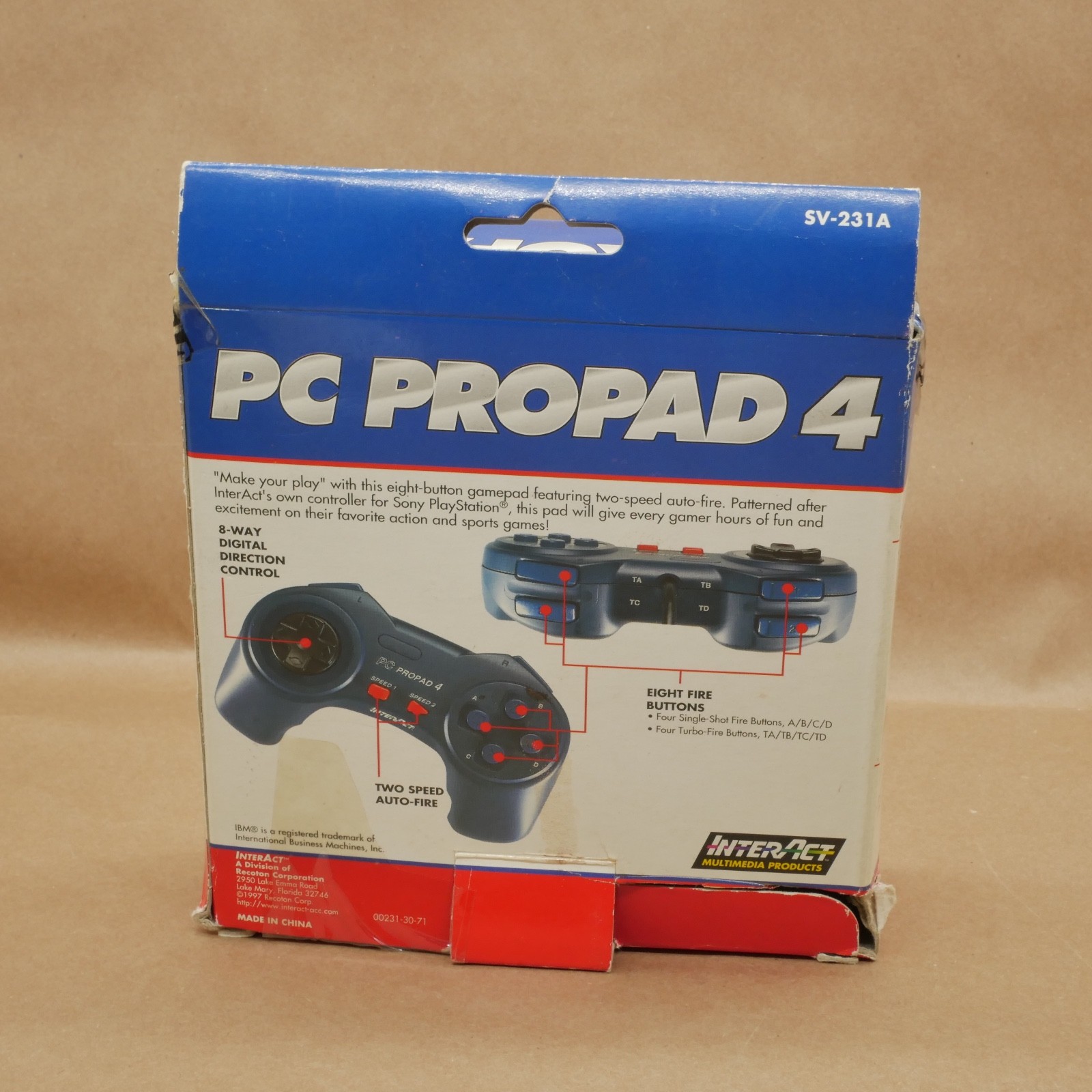 PC PROPAD 4 – Game Controller – 15 Pin D-Sub Connector