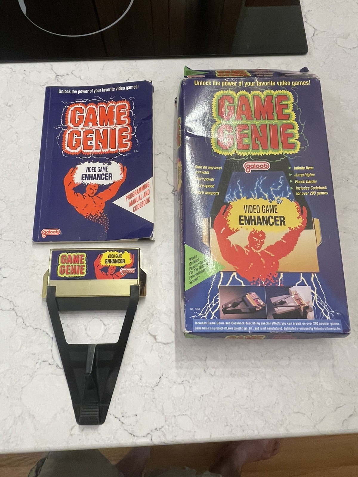 Game Genie Rare Camerica Nintendo Game Genie Complete w Code Book CIB UNTESTED