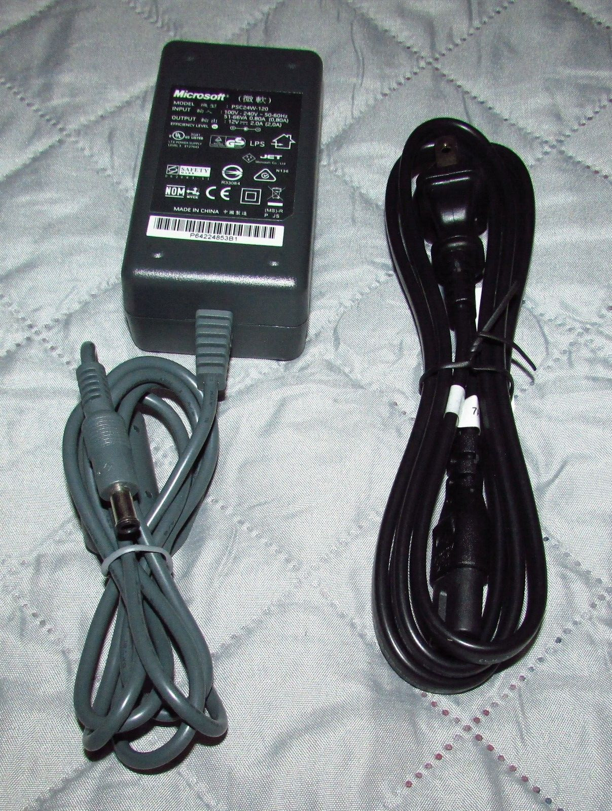 Official Microsoft OEM AC Power Adapter (Model: PSC24W-120) 12V 2.0A