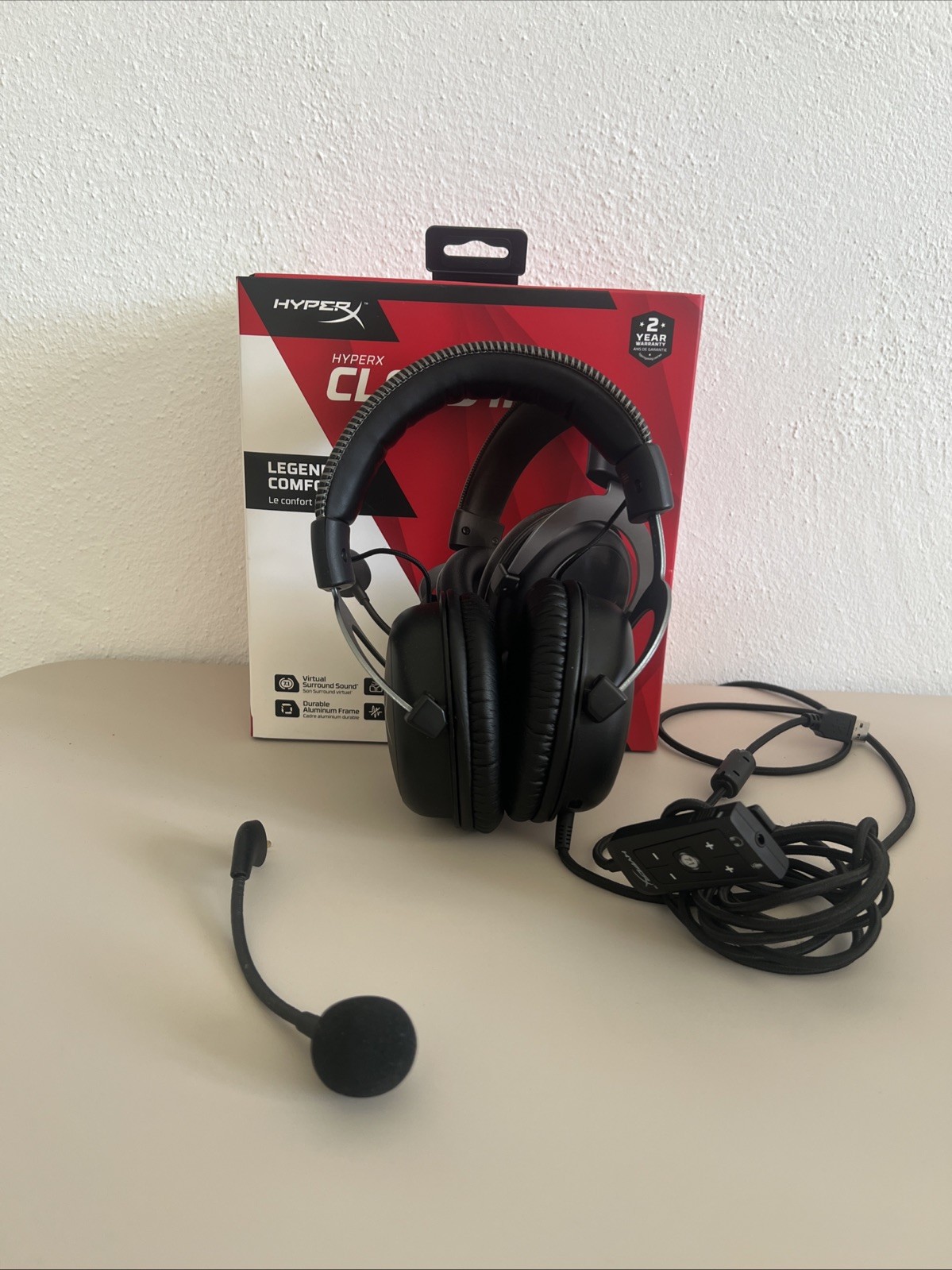 HyperX Cloud II Gaming Headset Schwarz Sehr Guter Zustand