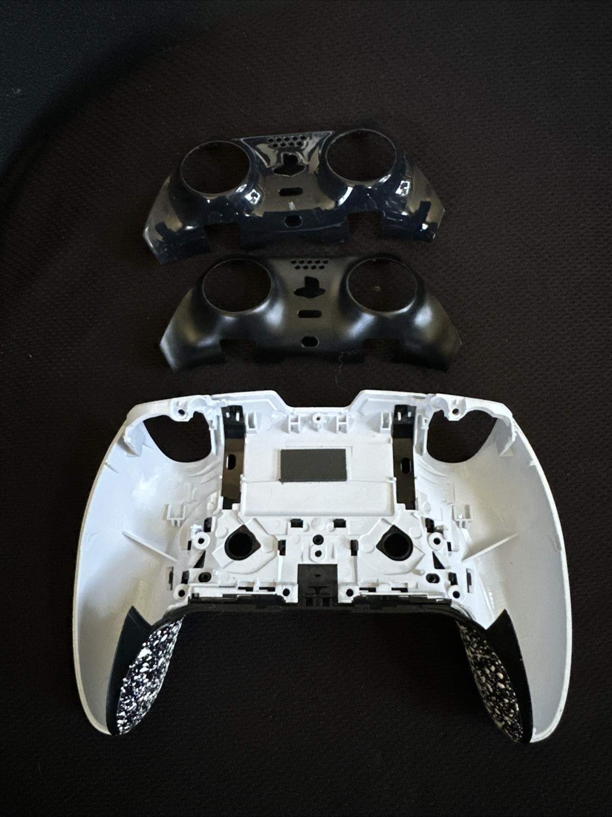 Oem Sony Back Housing Rear Shell & Face & Textured Lower Clip For PS5 edge White