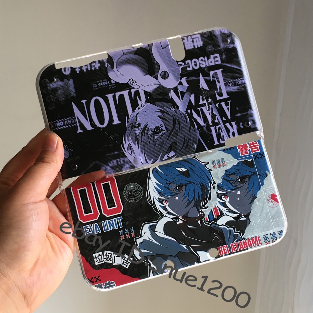 Rare Custom Case Cover for New 3DS XL/LL Anime Rei Ayanami EVA Protective Shell