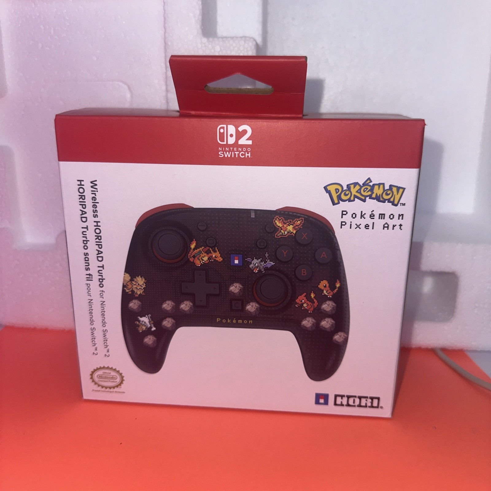 2026 HORI Wireless HORIPAD Turbo (Pokemon Red Themed) for Nintendo Switch 2