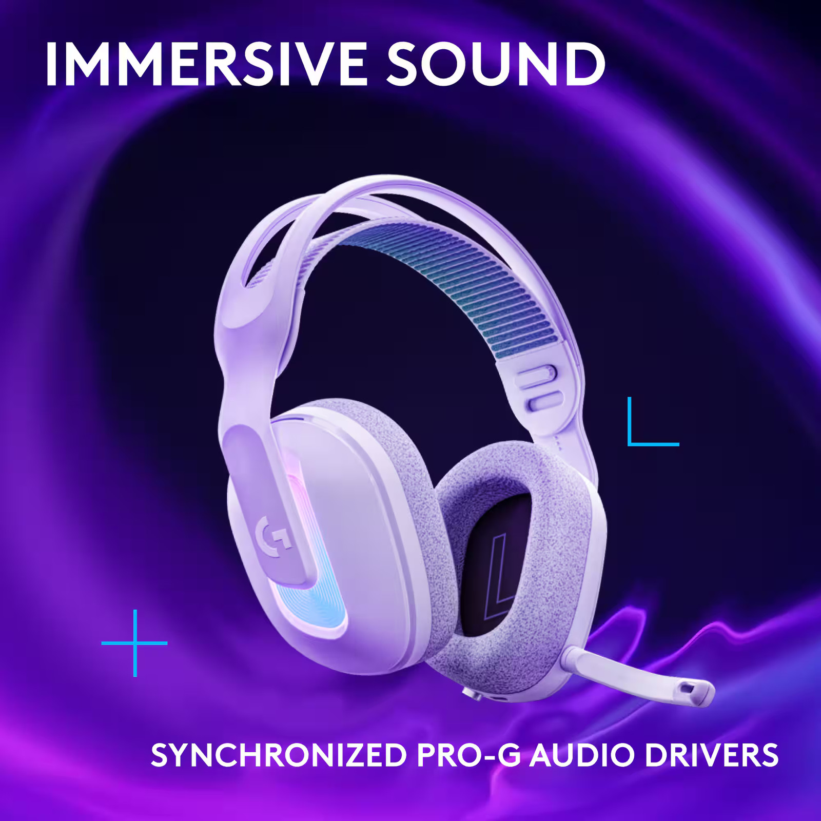 Logitech – G522 LIGHTSPEED Wireless Gaming Headset for PC – White