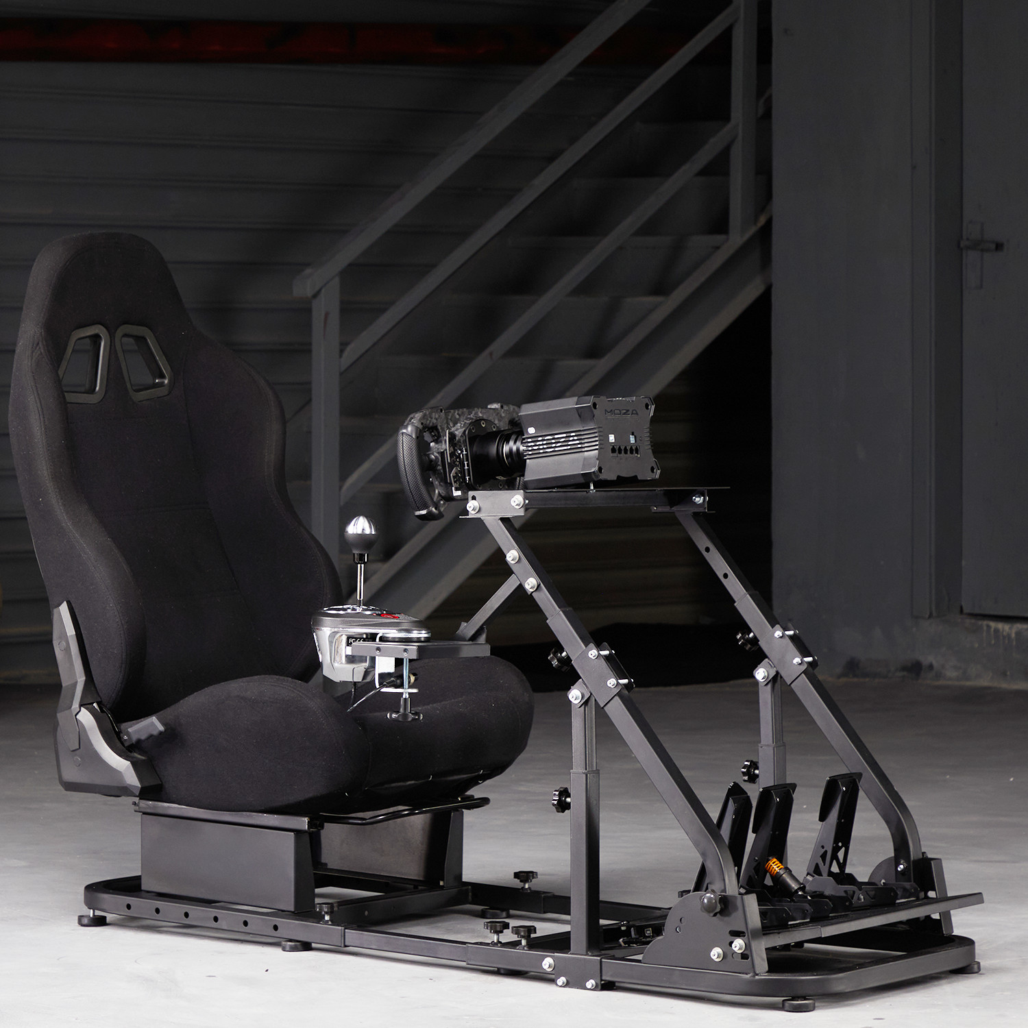 Hottoby G29 Racing Sim Cockpit Stand fit Logitech G923 G920 Thrustmaster Fanatec