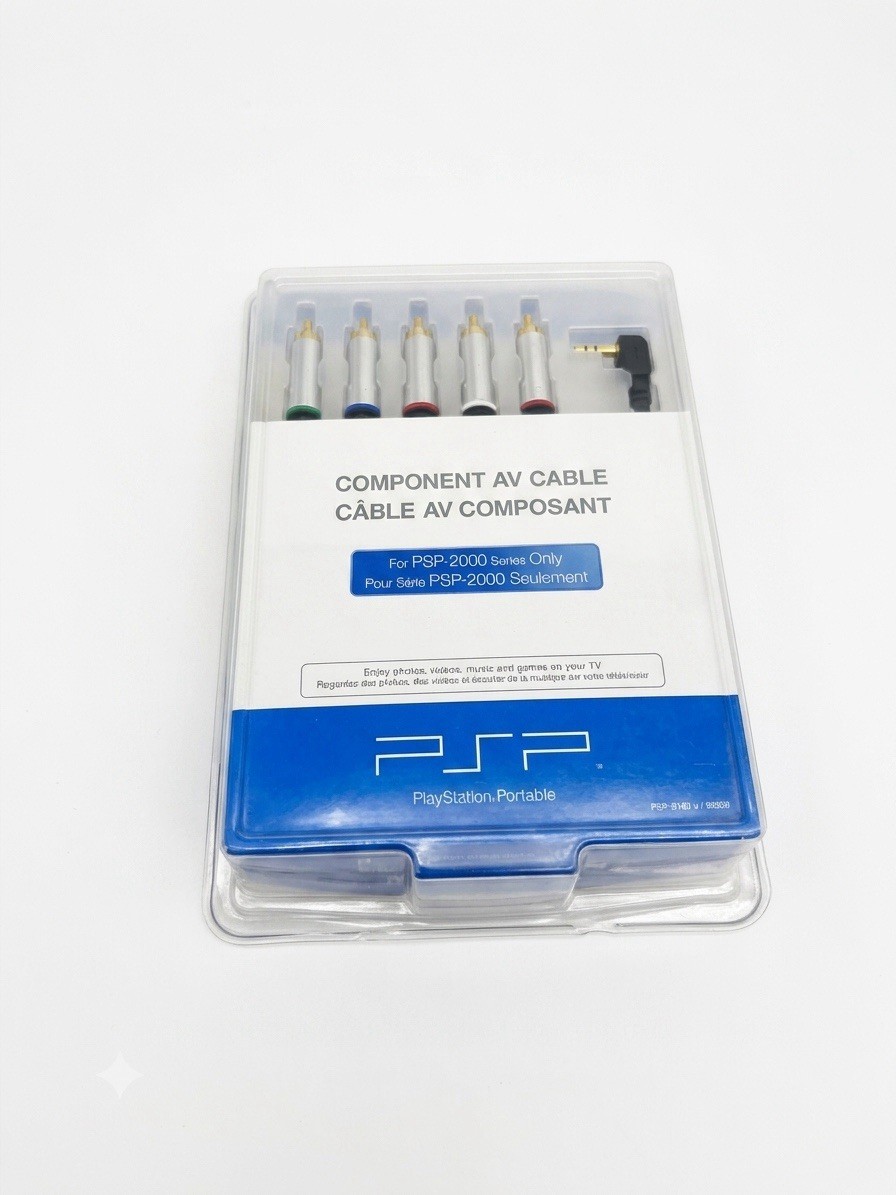 Sony PSP Component AV Cable PSP-2000 Series Genuine OEM New Sealed