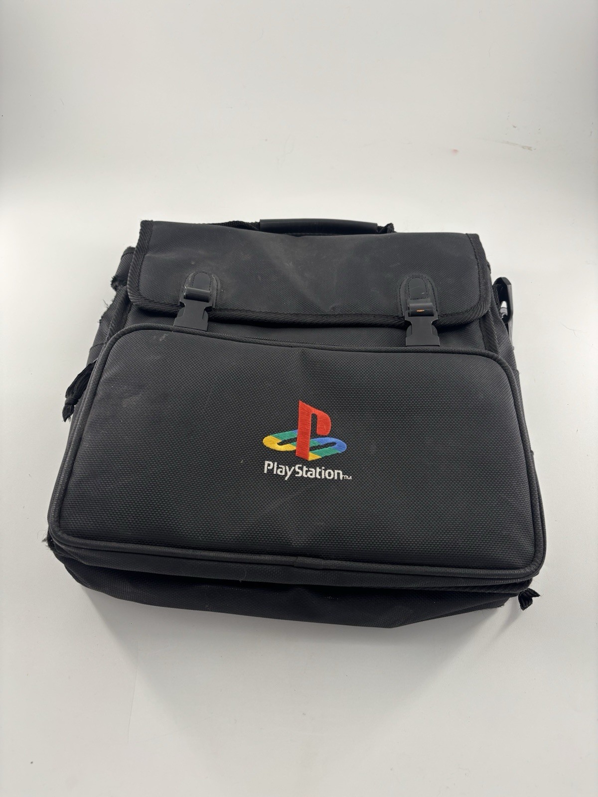 Vintage Sony PlayStation 1 Black Padded Carrying Case No Shoulder Strap