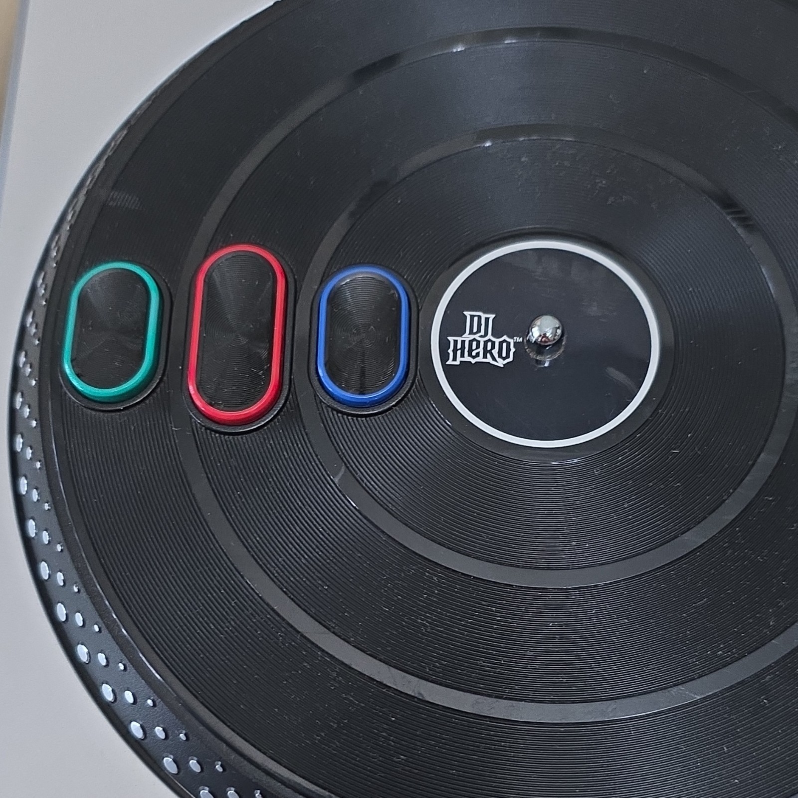 DJ Hero Turntable Controller w/ Crossfader, Black/Silver Plastic