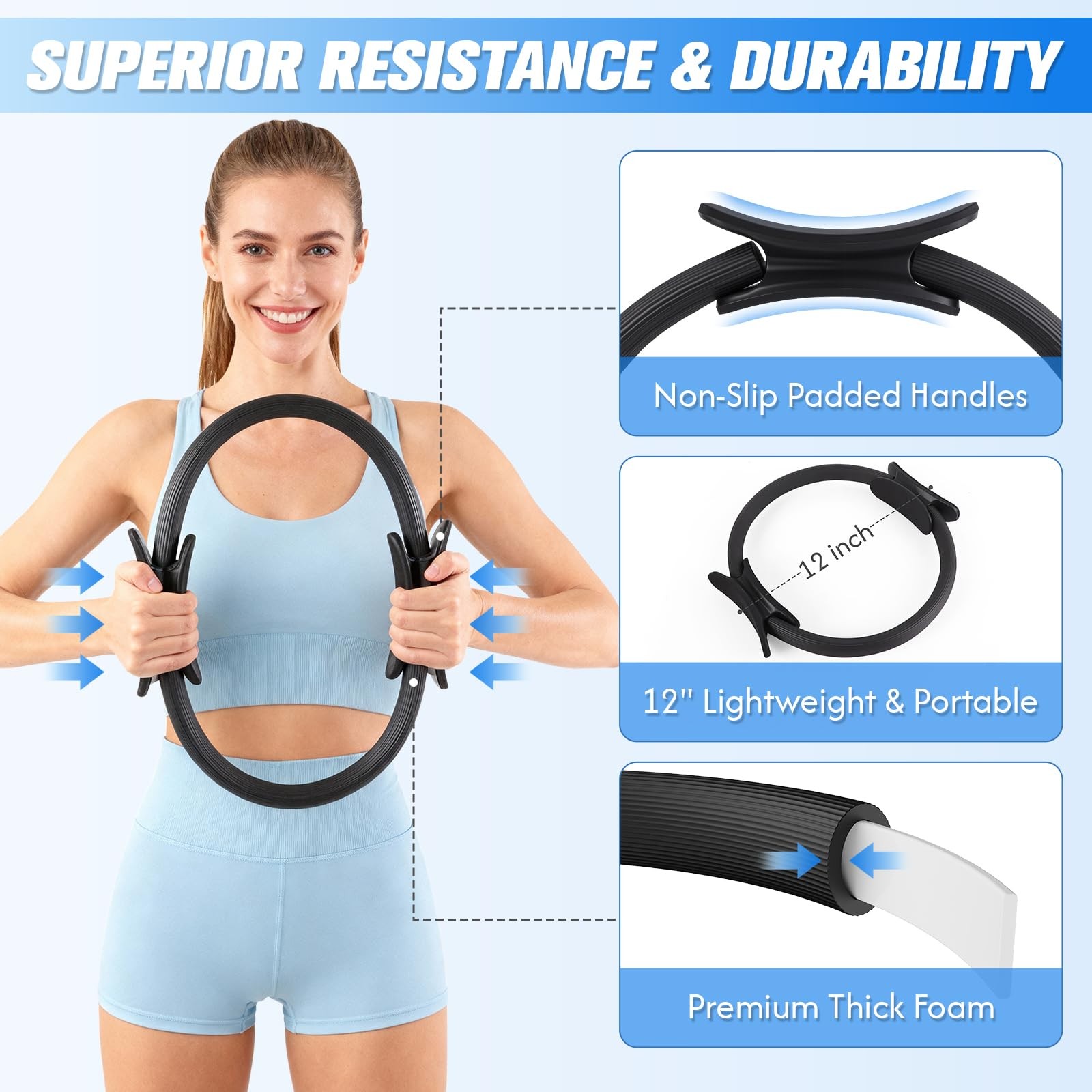 Pilates Equipment, Pilates Kit for Women Home Workouts, at Home Pilates Set w…