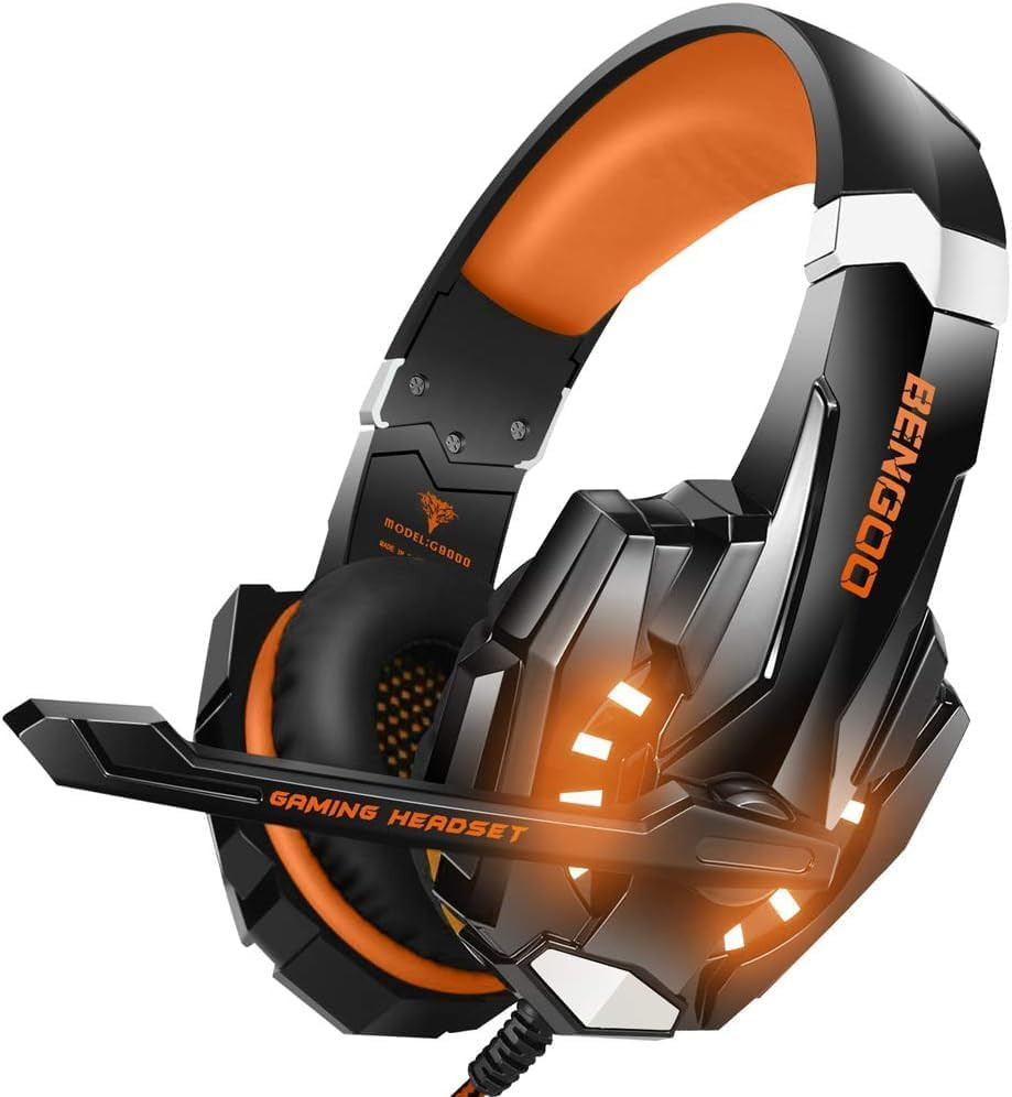 BENGOO G9000 Stereo Gaming Headset for PS4, PC, Xbox One Controller, Noise Cance