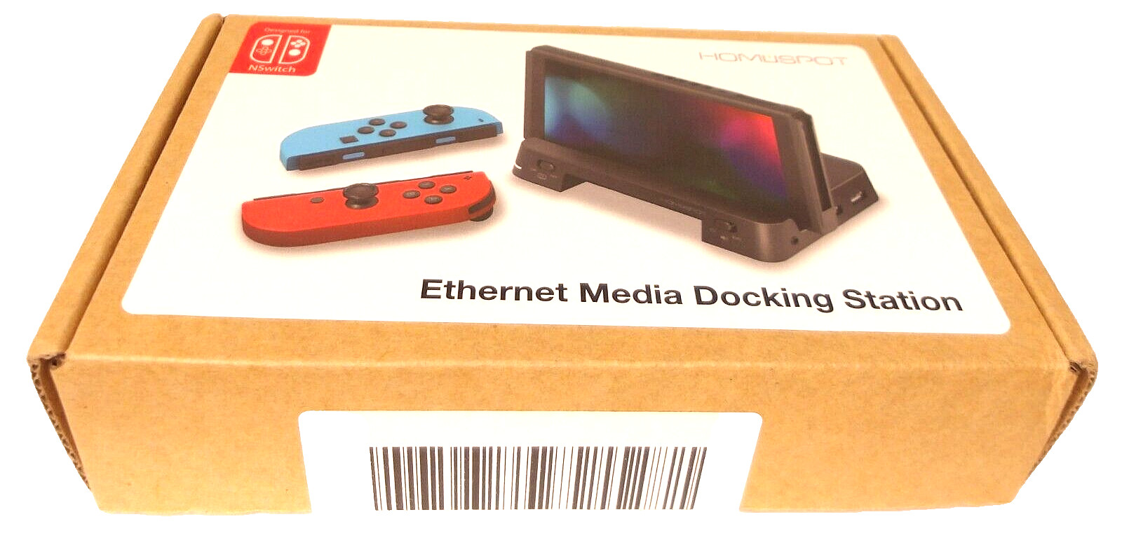 NEW!! HomeSpot Ethernet Media Docking Station for Nintendo Switch, Black