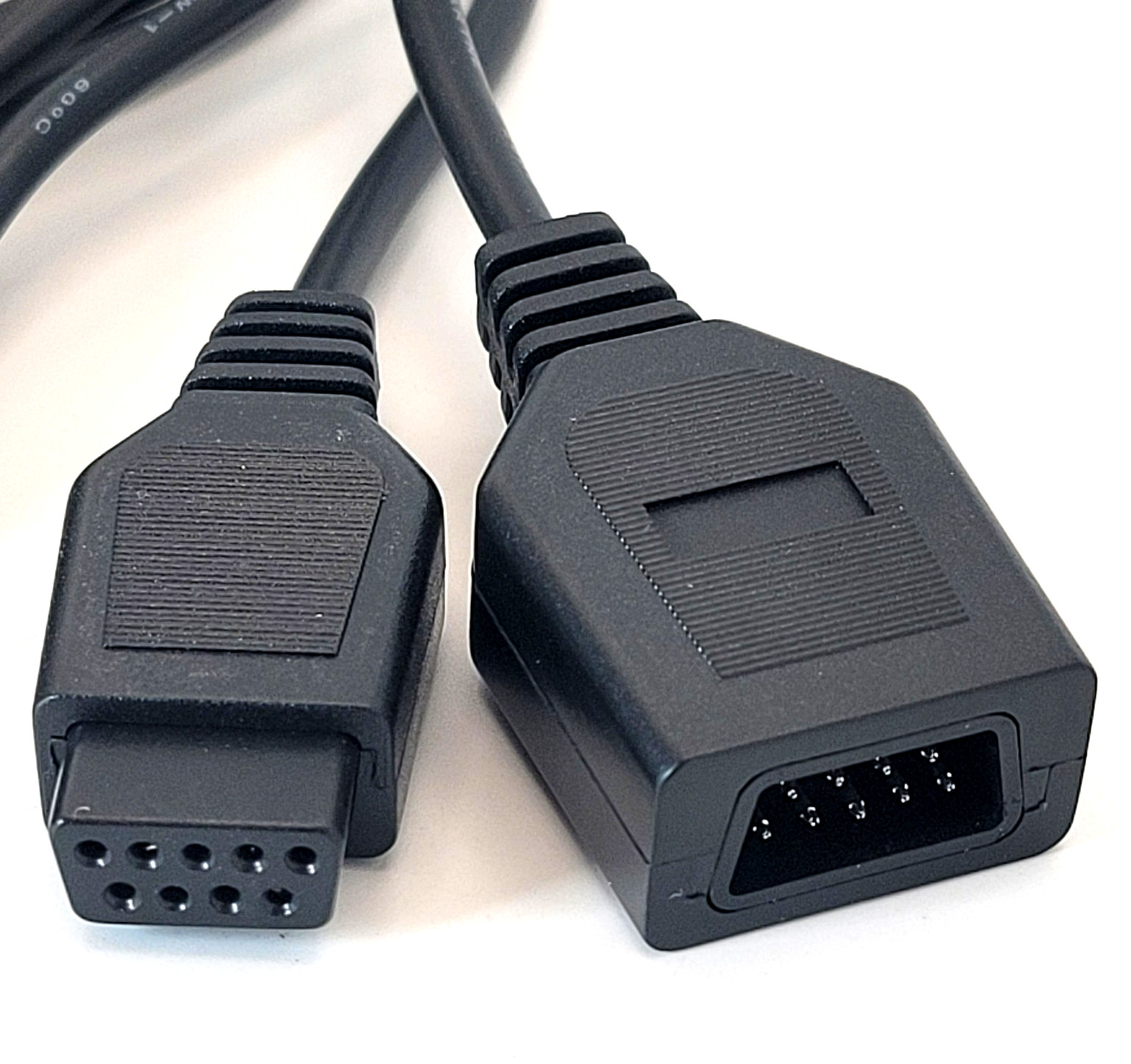 Atari 2600 / Sega Genesis Controller Extension Cable Cord (6 Feet) – Black