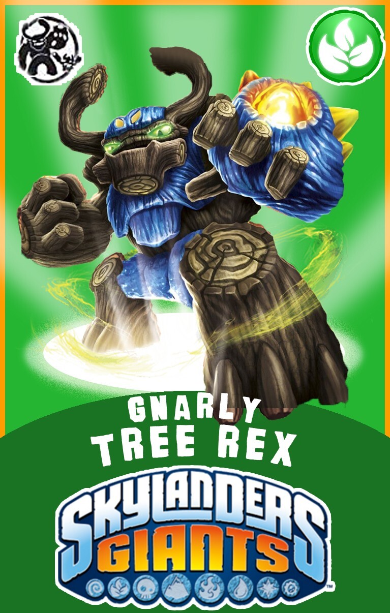 Skylanders Giants Gnarly Tree Rex NFC Card FREE SHIPPING