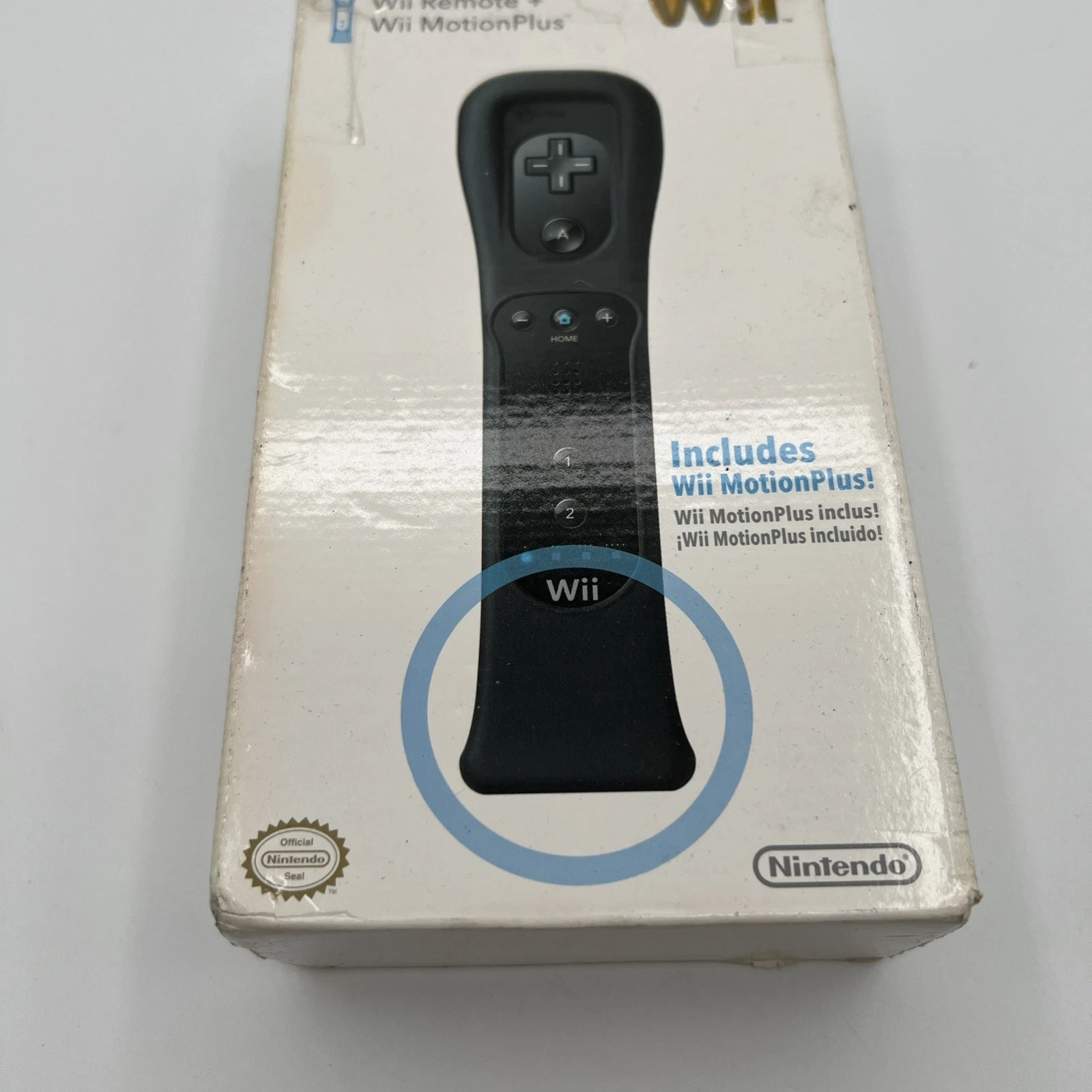 Nintendo Wii Remote + Wii MotionPlus – Original BIG Box Black NEW Open Box FAST