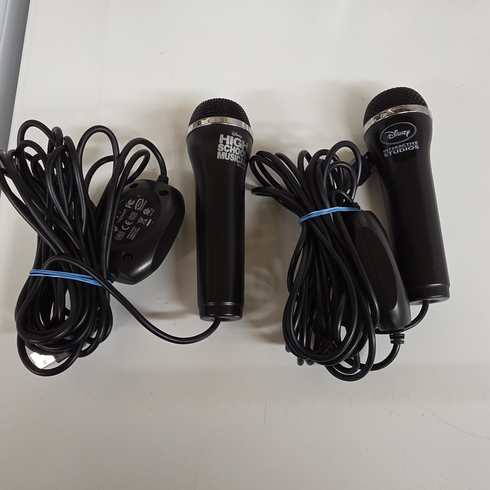 Lot Of 2 Logitech A-0234A Disney Interactive Studios Microphone PS3 Wii Xbox