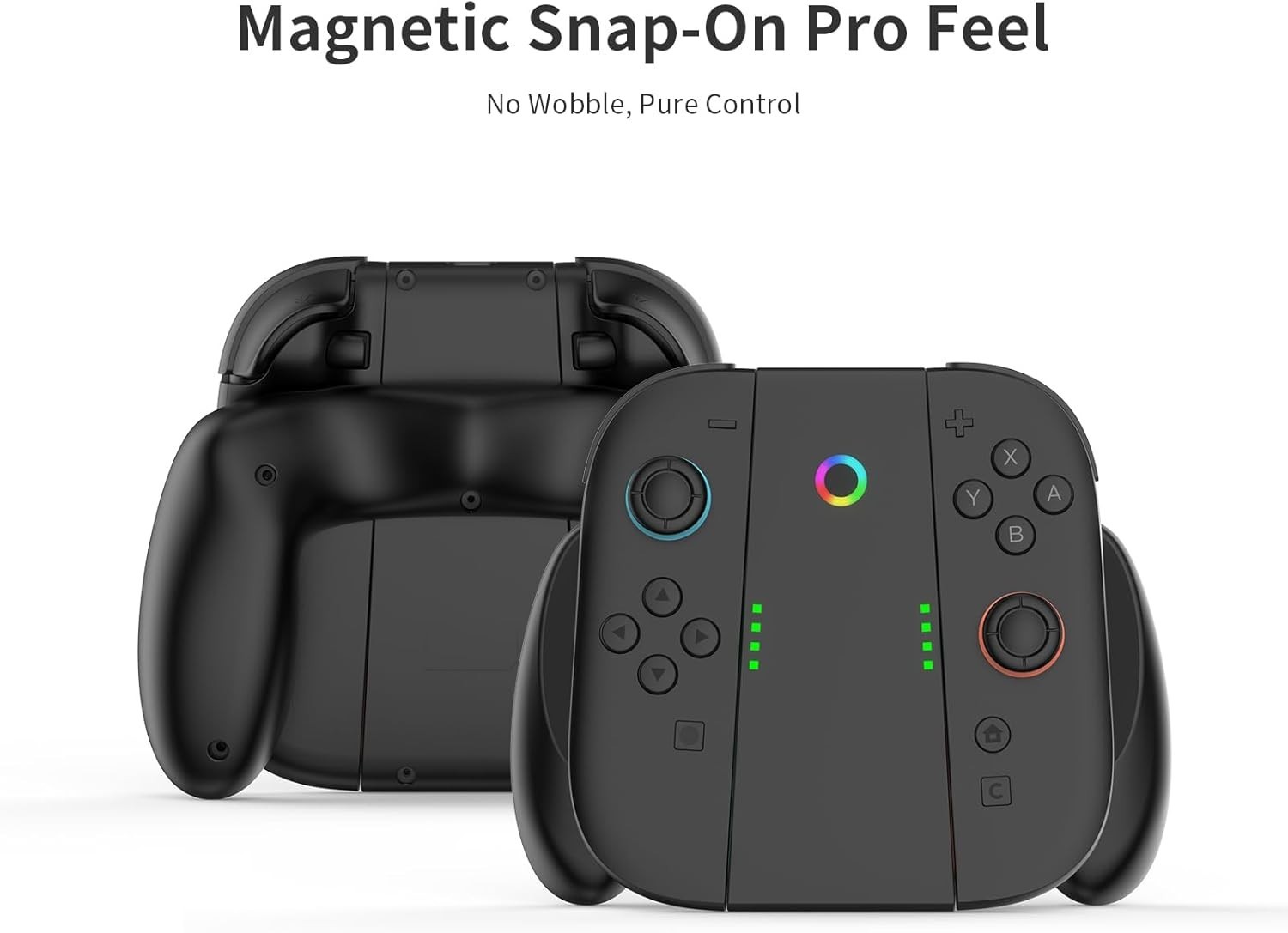 Lightweight Portable Joy-Con Charging Grip for Switch 2 & OLED – Magnetic & Fast