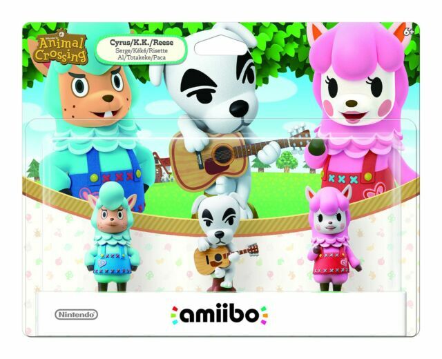 COLLECTIBLE Nintendo amiibo Animal Crossing Cyrus K.K. Reese Action Figure Pack