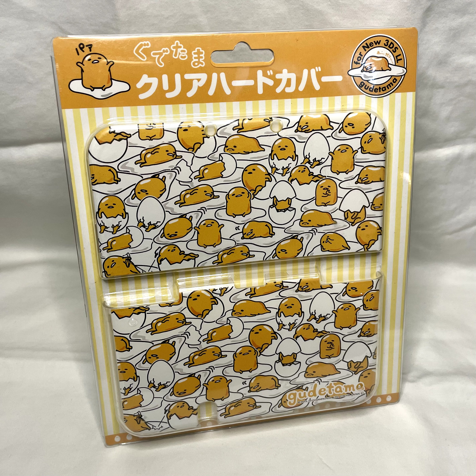 New 3DS LL XL Gudetama Hardcover Case Clear Japan Sanrio Nintendo 3DS