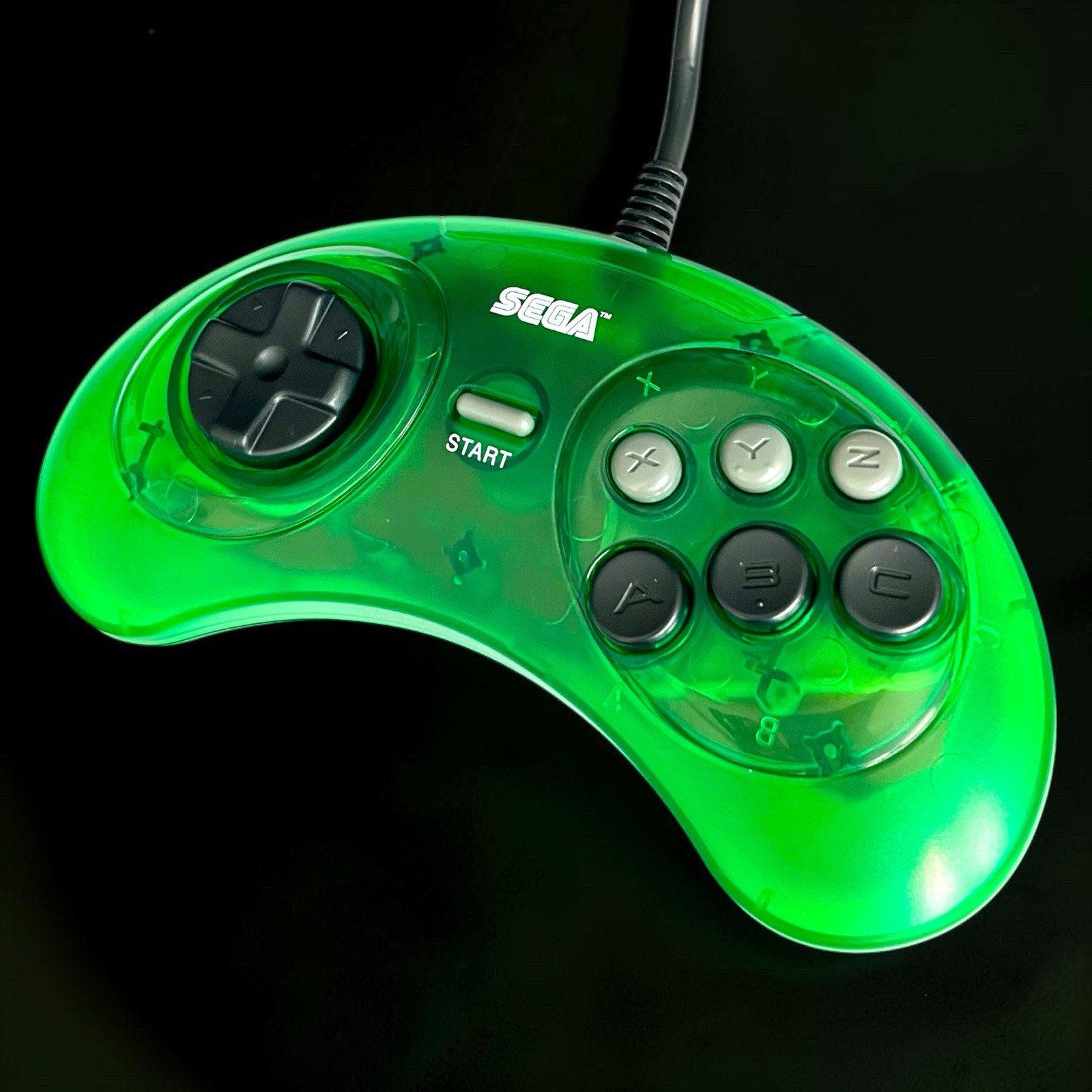 Custom SEGA Genesis 6 Button Controller Funtastic Jungle NEW 10FT Cable MK-1653