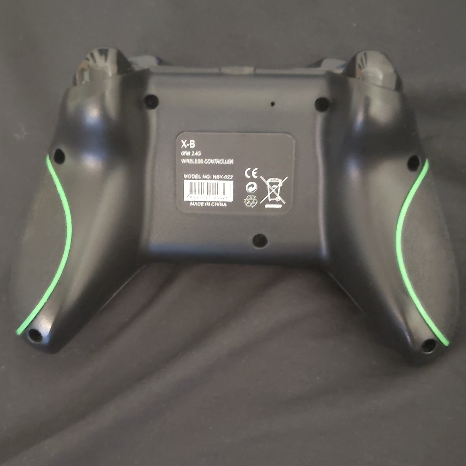 X-B One 2.4G 2.4GHz Wireless Controller Black/Green for PC w/ Receiver, USB