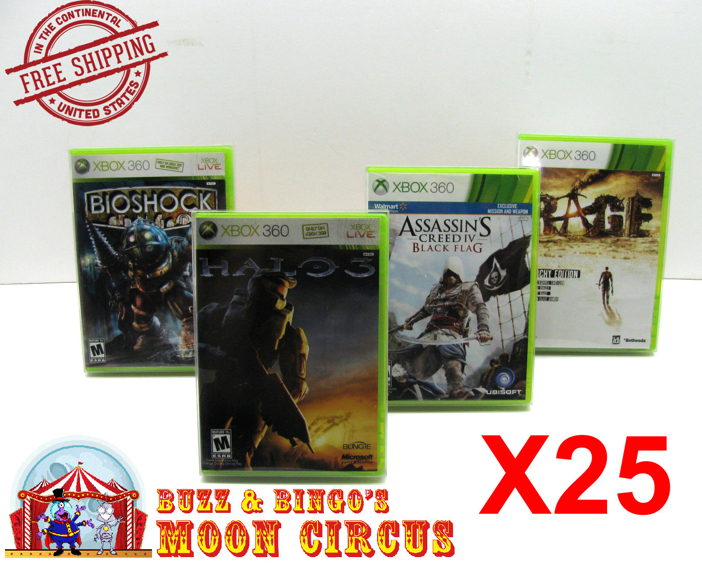 25X XBOX 360 CIB GAME – CLEAR PLASTIC PROTECTIVE BOX PROTECTOR CASE SLEEVE
