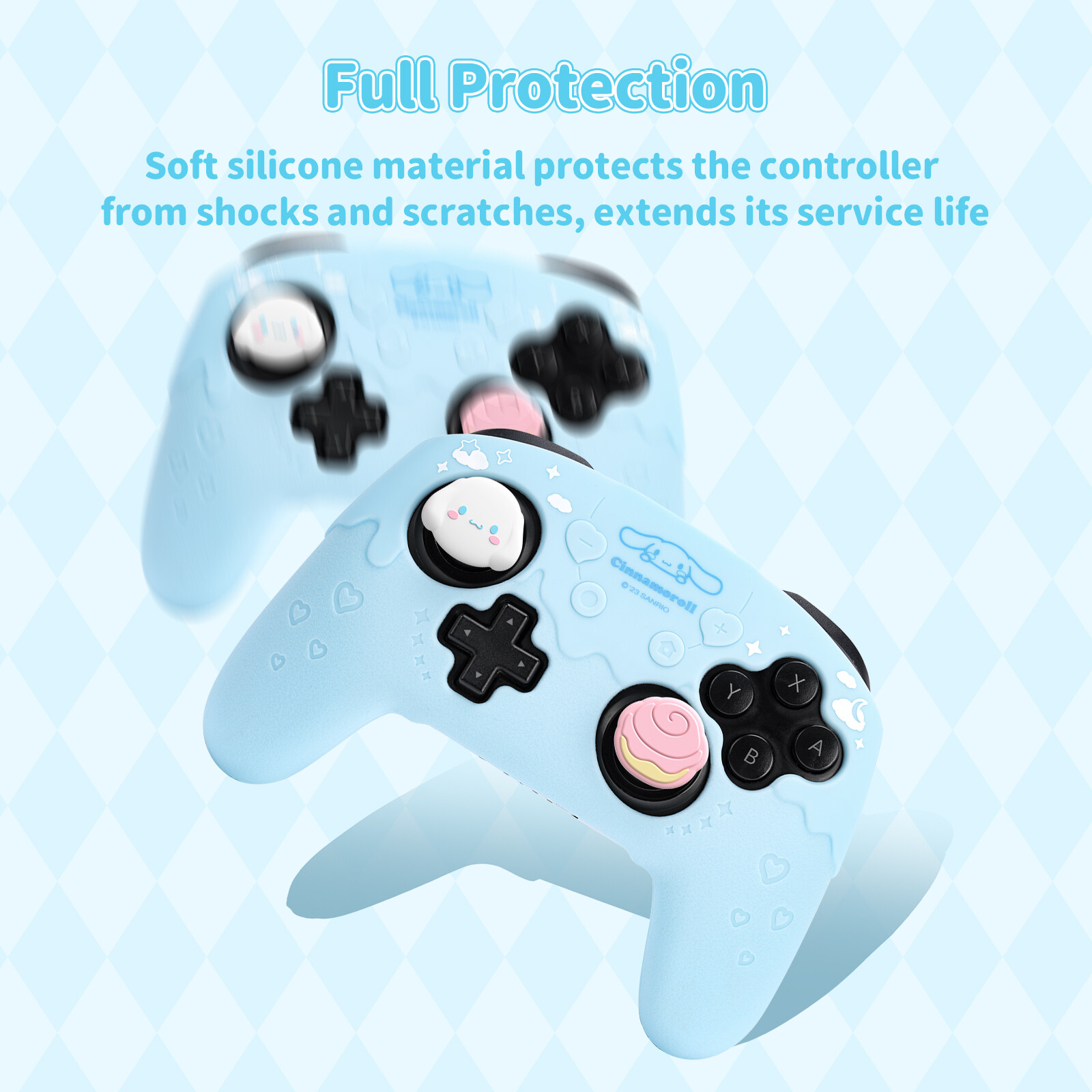 GeekShare X Sanrio Case for SwitchPro Controller+Thumb Grips+Sticker Cinnamoroll