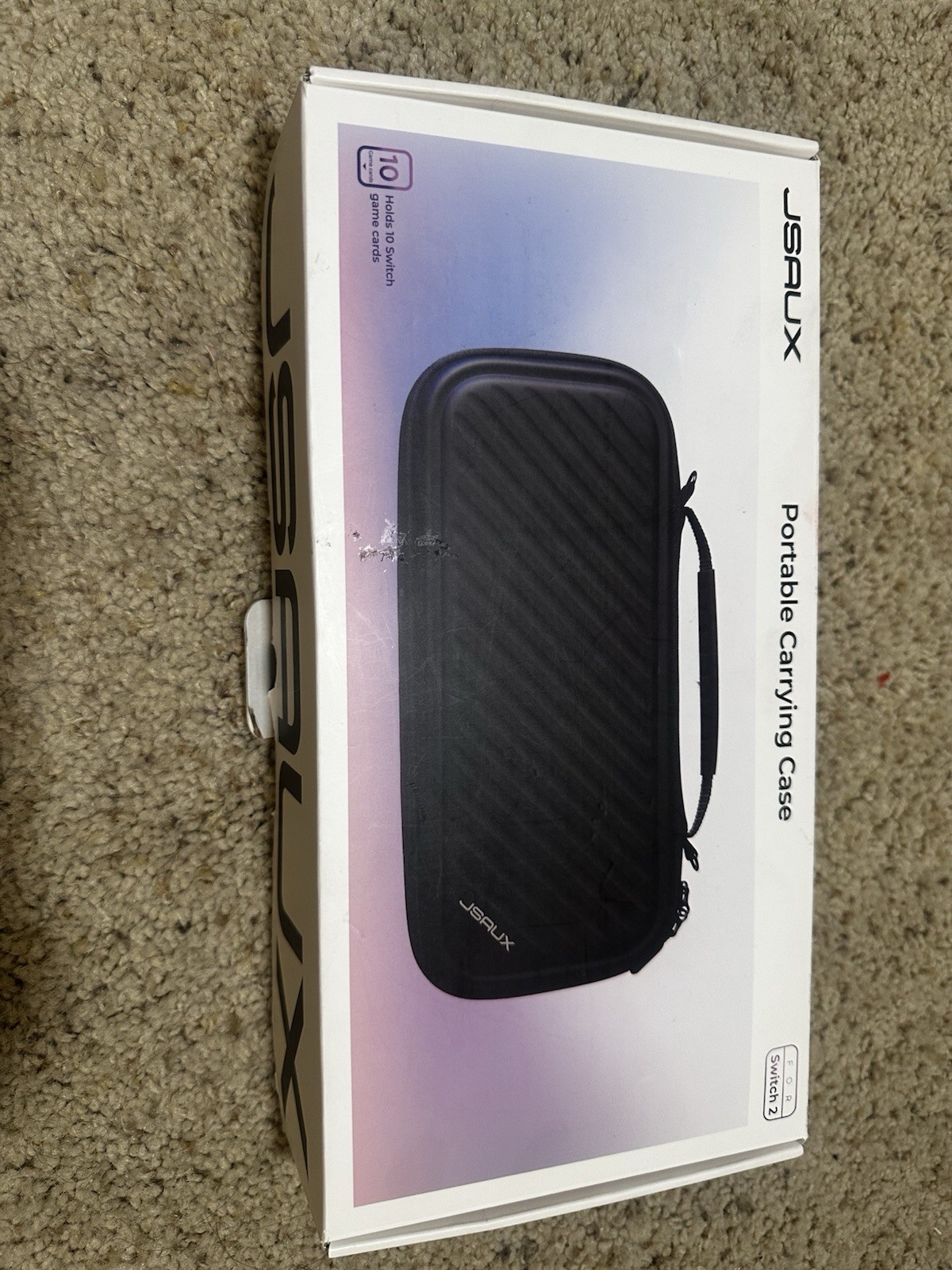 JSAUX Portable EVA Carrying Case for Nintendo Switch 2 Console, Black BG0105