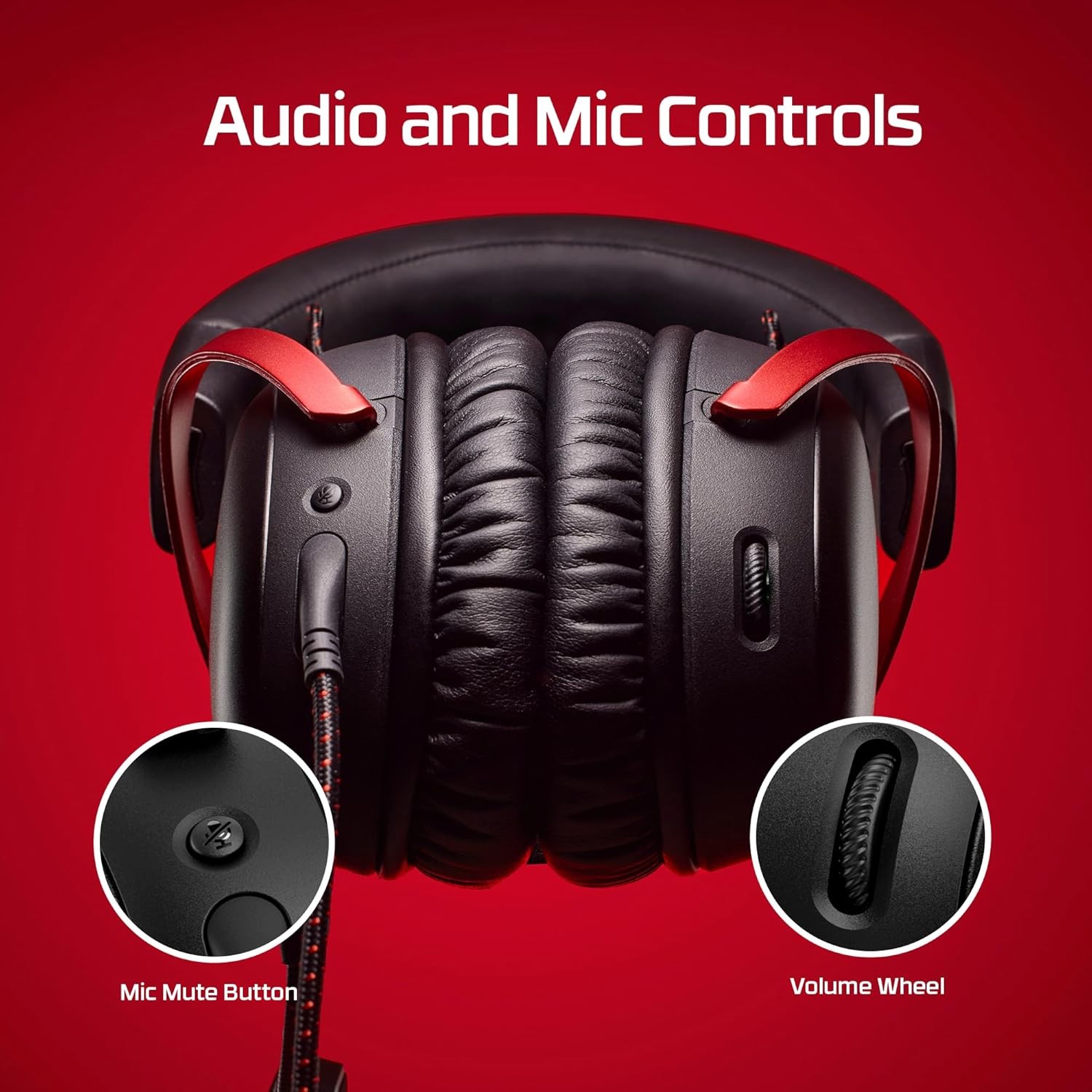 HyperX Cloud III – Wired Gaming Headset, PC, PS5, Xbox Series X S, Angled 53mm D