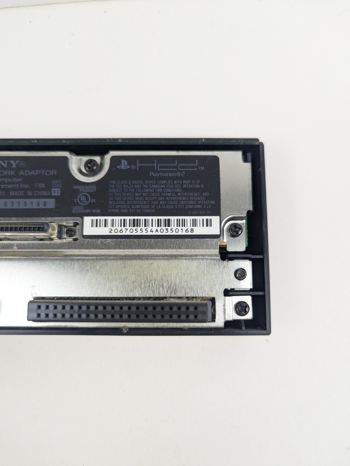 Sony PlayStation 2 PS2 Network HDD Adapter Ethernet Port