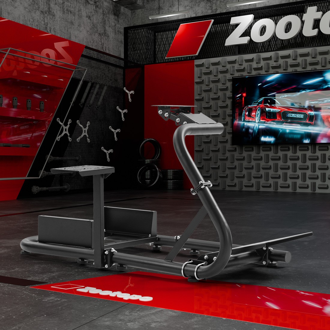 Zootopo Racing Simulator Cockpit Wheel Stand Fit Logitech G920 G923 Fanatec CSL