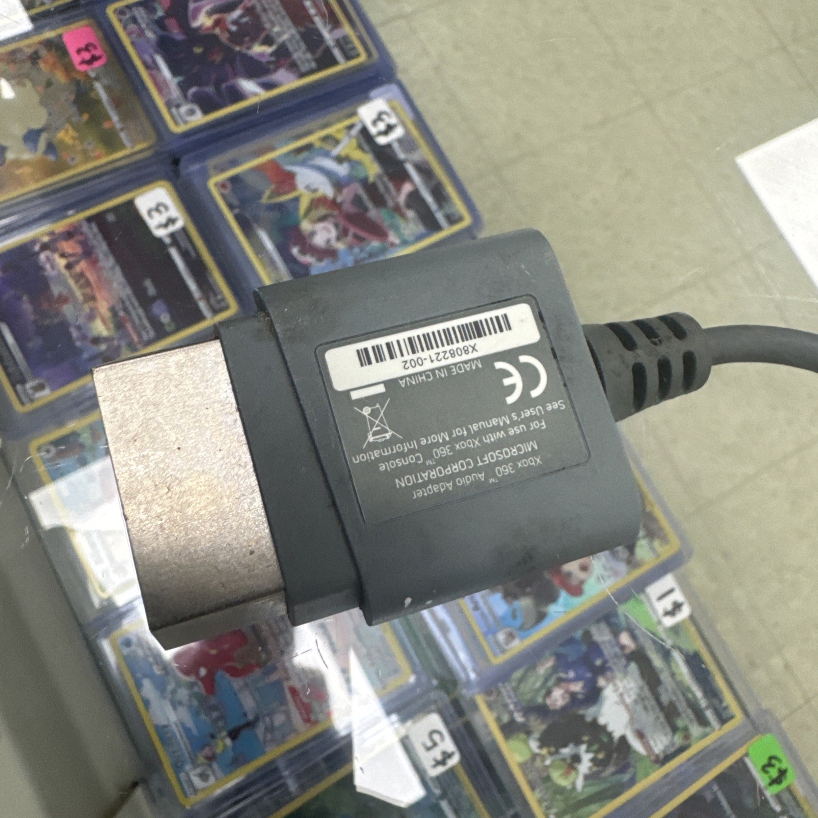 GENUINE Microsoft XBox 360 Optical/RCA Audio Adapter OEM X808221-001 toslink