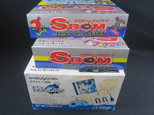 Sega Saturn bomberman party pac joycard sbom multi tap controller Japan SS game