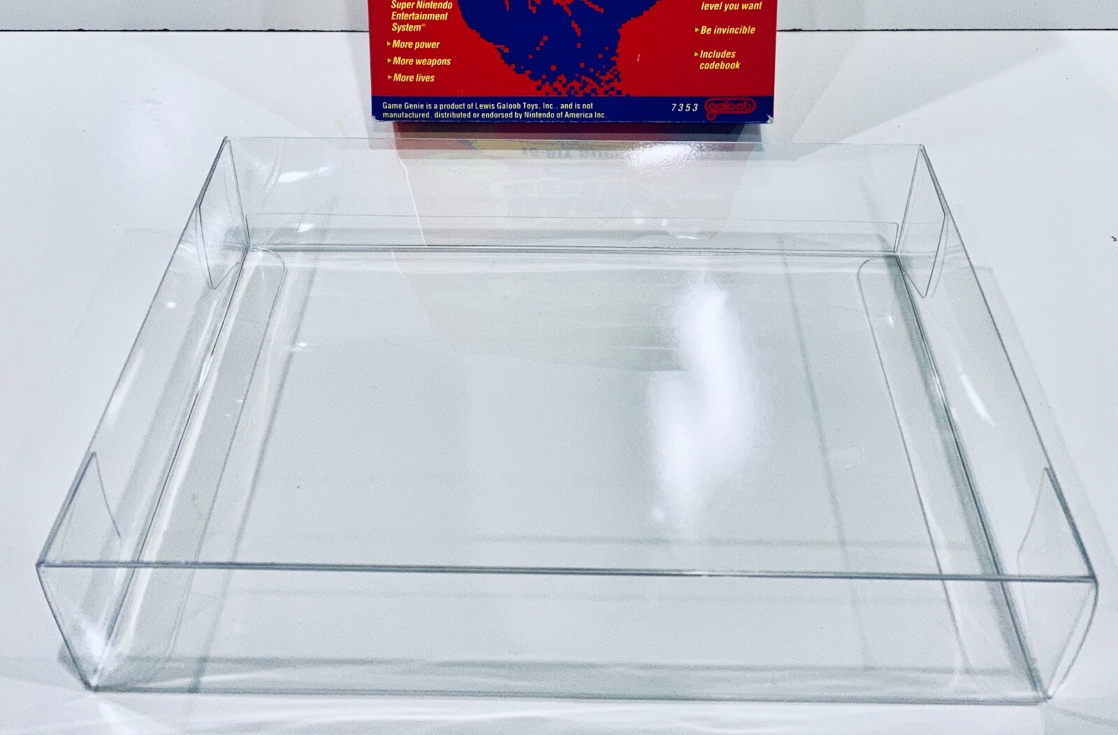 1 Box Protector For The SNES GAME GENIE Box! CHECK YOUR SIZE! Super Nintendo
