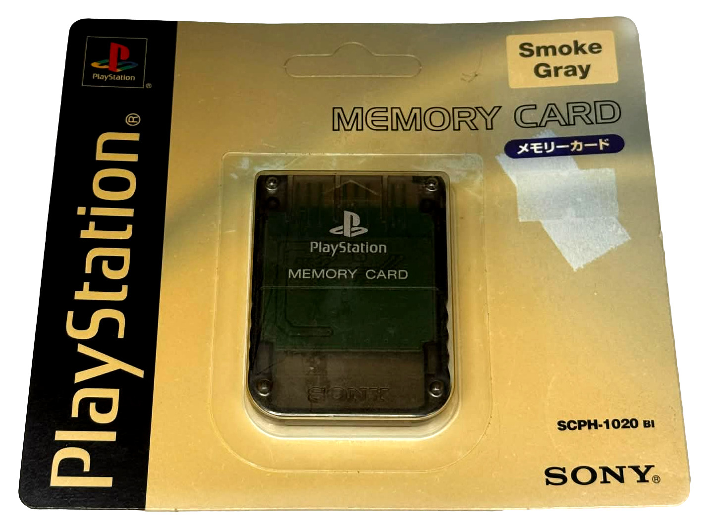 Sealed Genuine Sony Playstation 1 Memory Card 1MB Smoke Gray PS1 Official