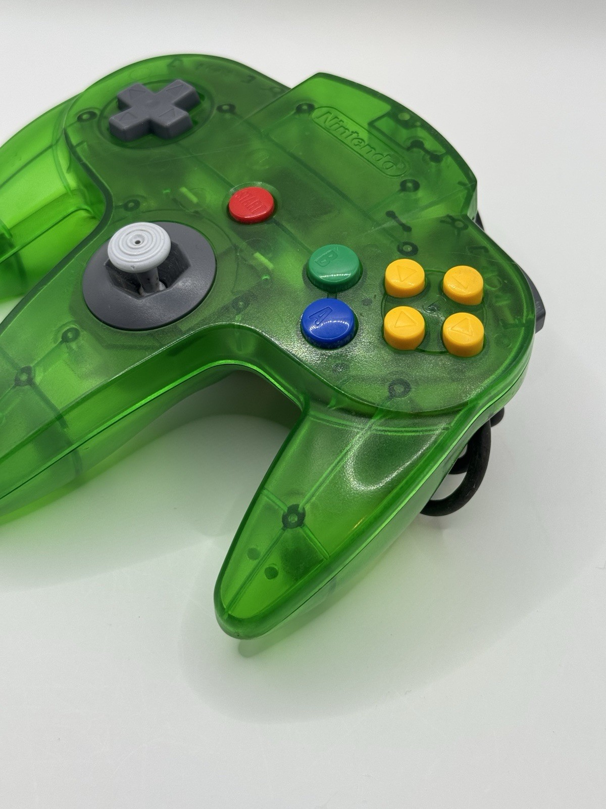 Funtastic Jungle Green Controller Nintendo 64 Authentic OEM Good Stick Tested