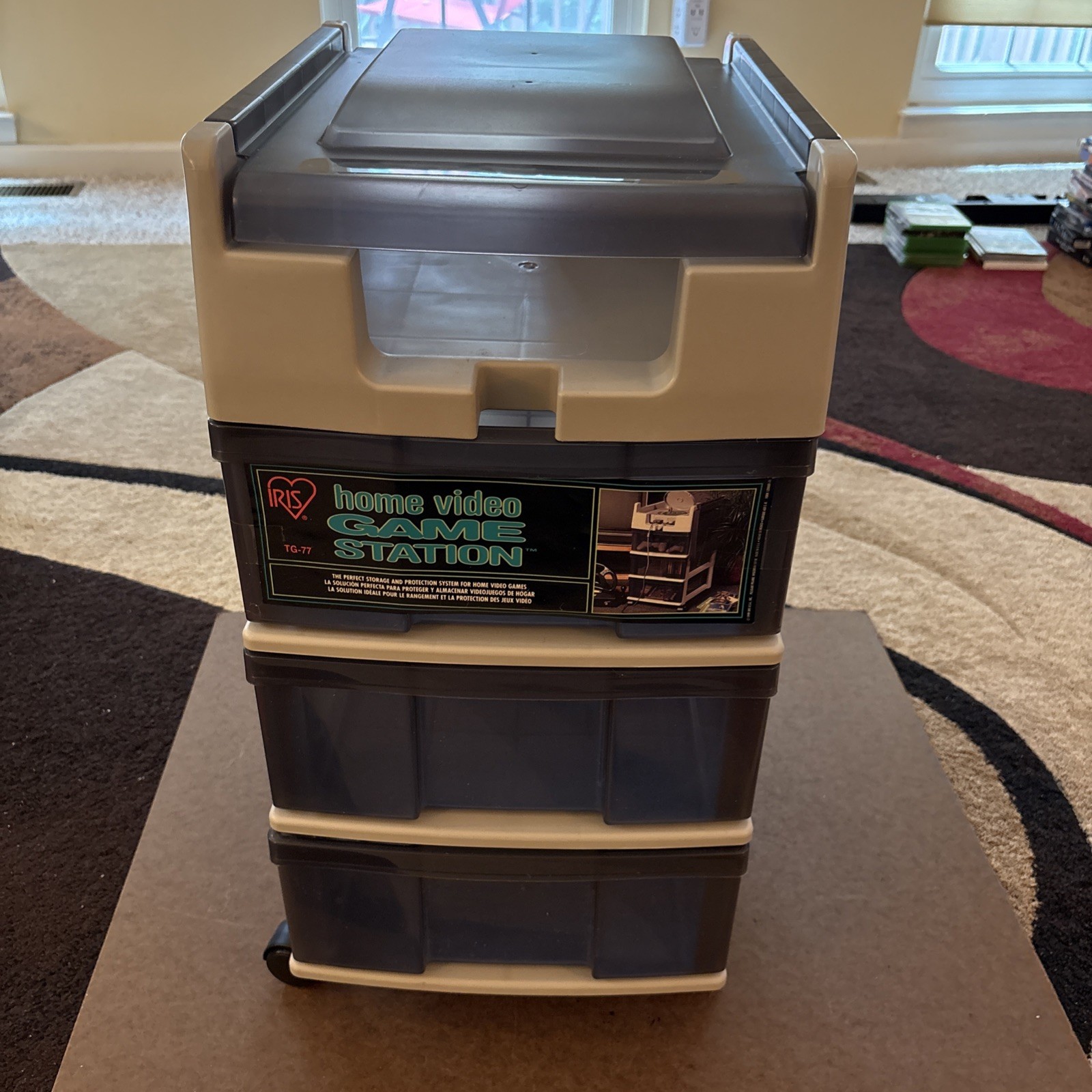 TG-77 Iris Video Game Console Storage Shelf Home Video Game Station Cart Caddy