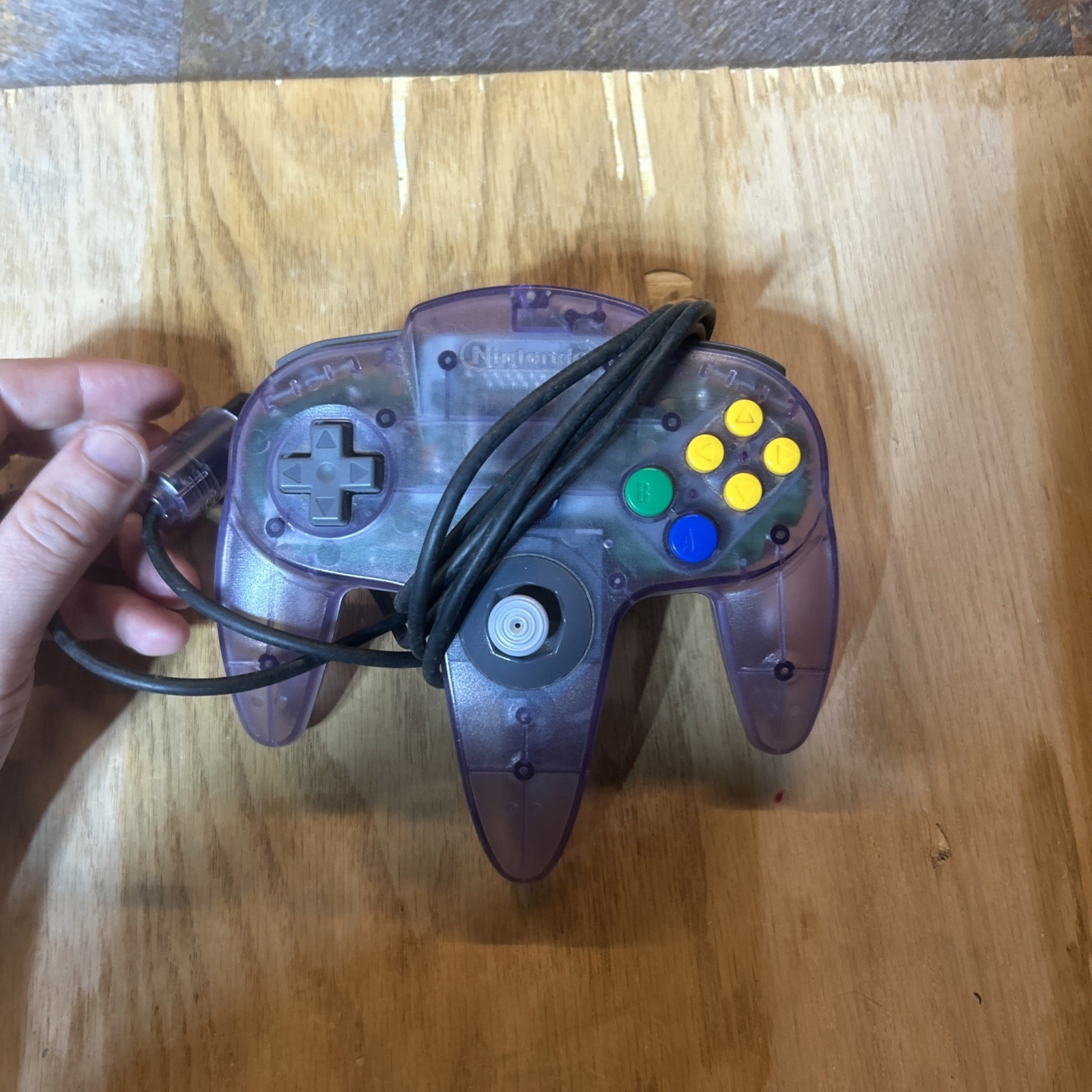 N64 OEM CLEAR CONTROLLER ATOMIC SMOKE PURPLE