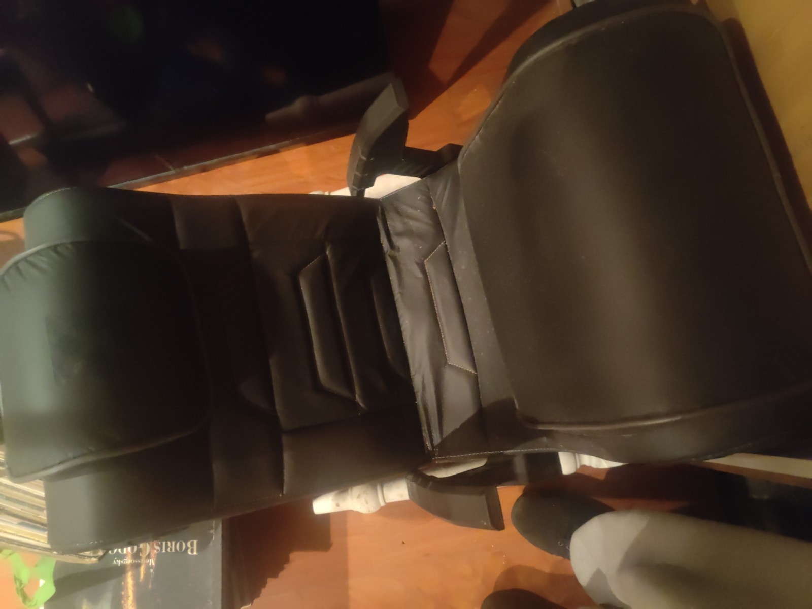 X Rocker Black Floor Gaming Chair with Built-in Audio Controls Multi-Platform