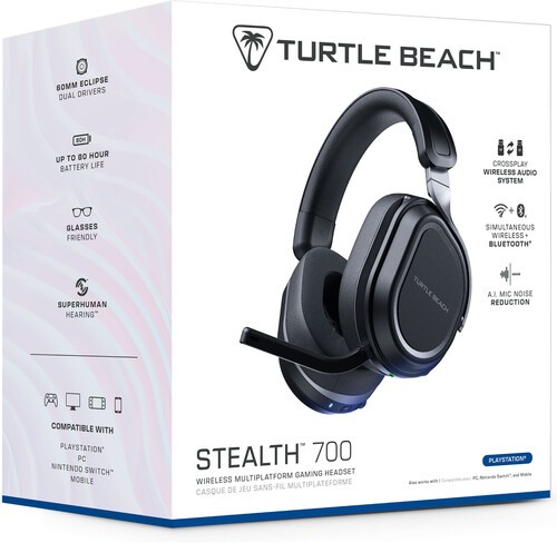 Turtle Beach Stealth 700 Gen 3 for PlayStation 5, PS4, Switch, PC, Mobile – Blac