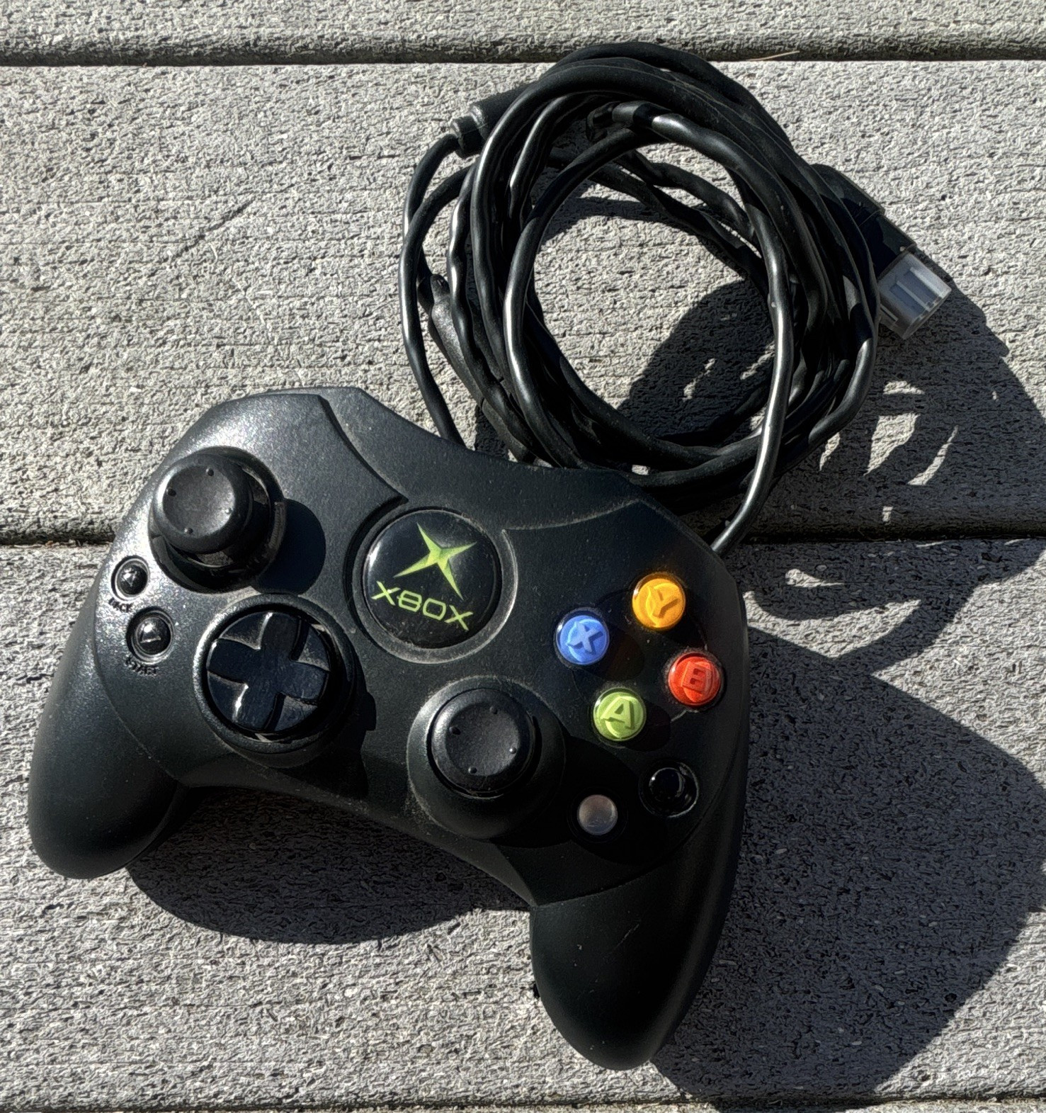 Microsoft Xbox Controller S Wired Black Controller Dual Analog Sticks X08-69873