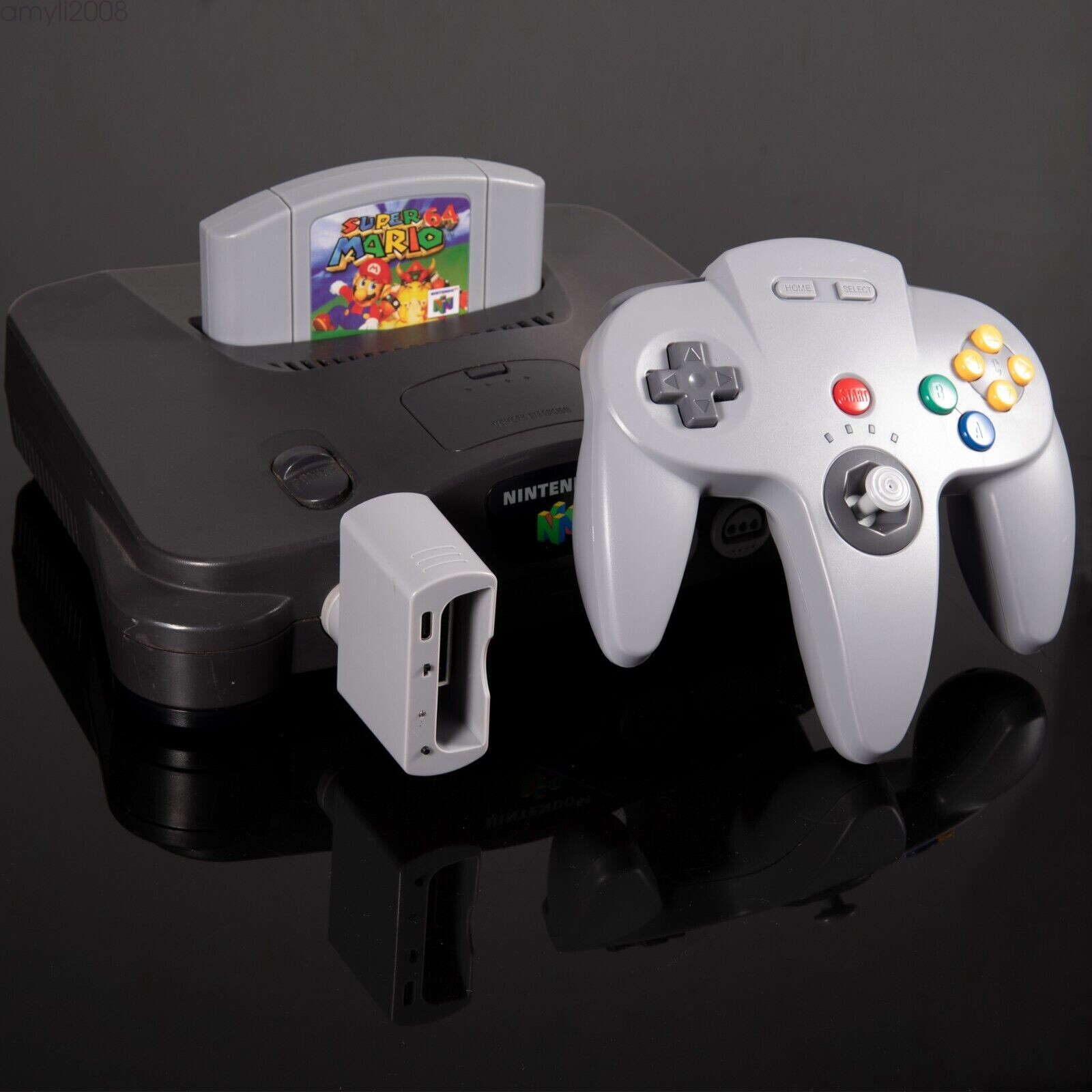 2.4G Wireless N64 Controller for Nintendo Switch PC Mac Windows/N64 w/Rumble Pak