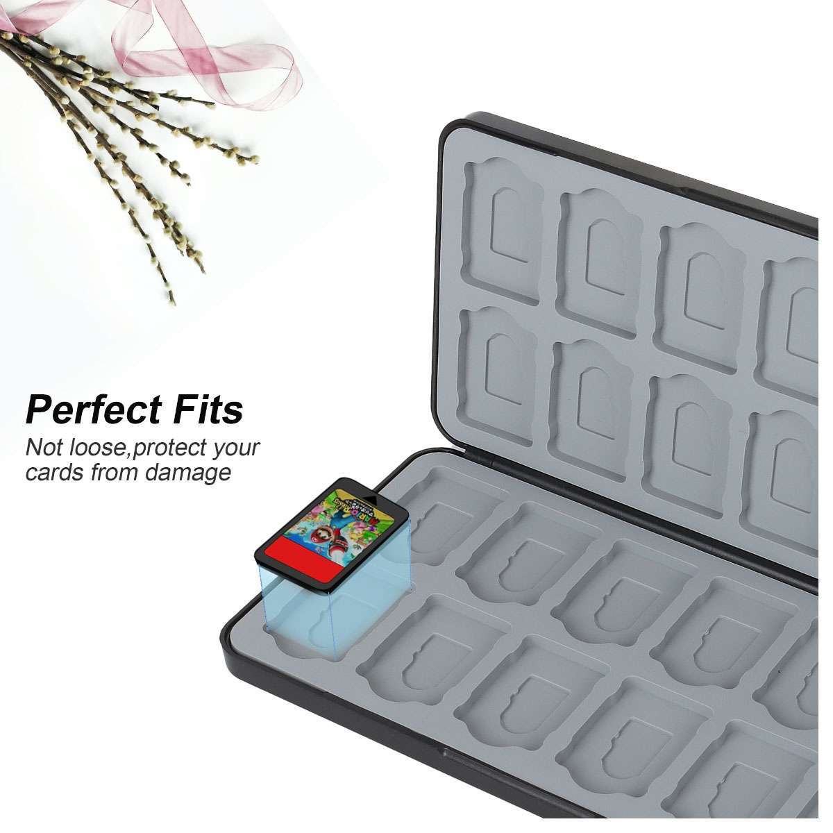 24 In 1 Game Card Case Holder Storage Box Travel Carry Cover For Nintendo Switch